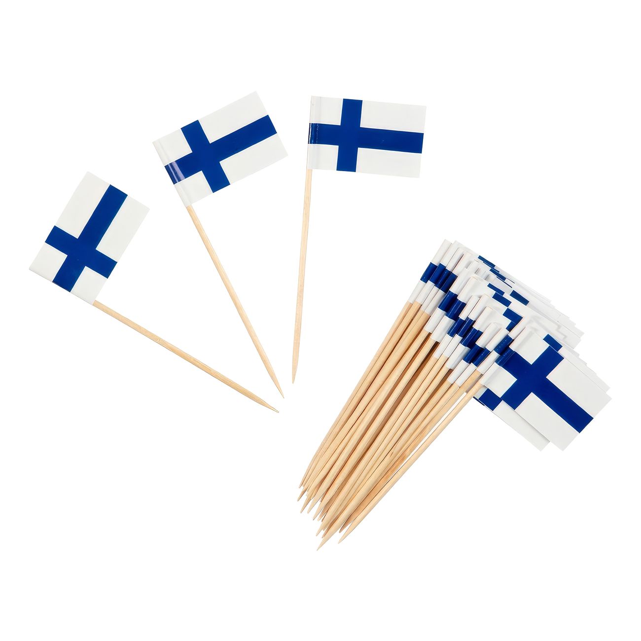 Cocktailflaggor Finska Flaggan