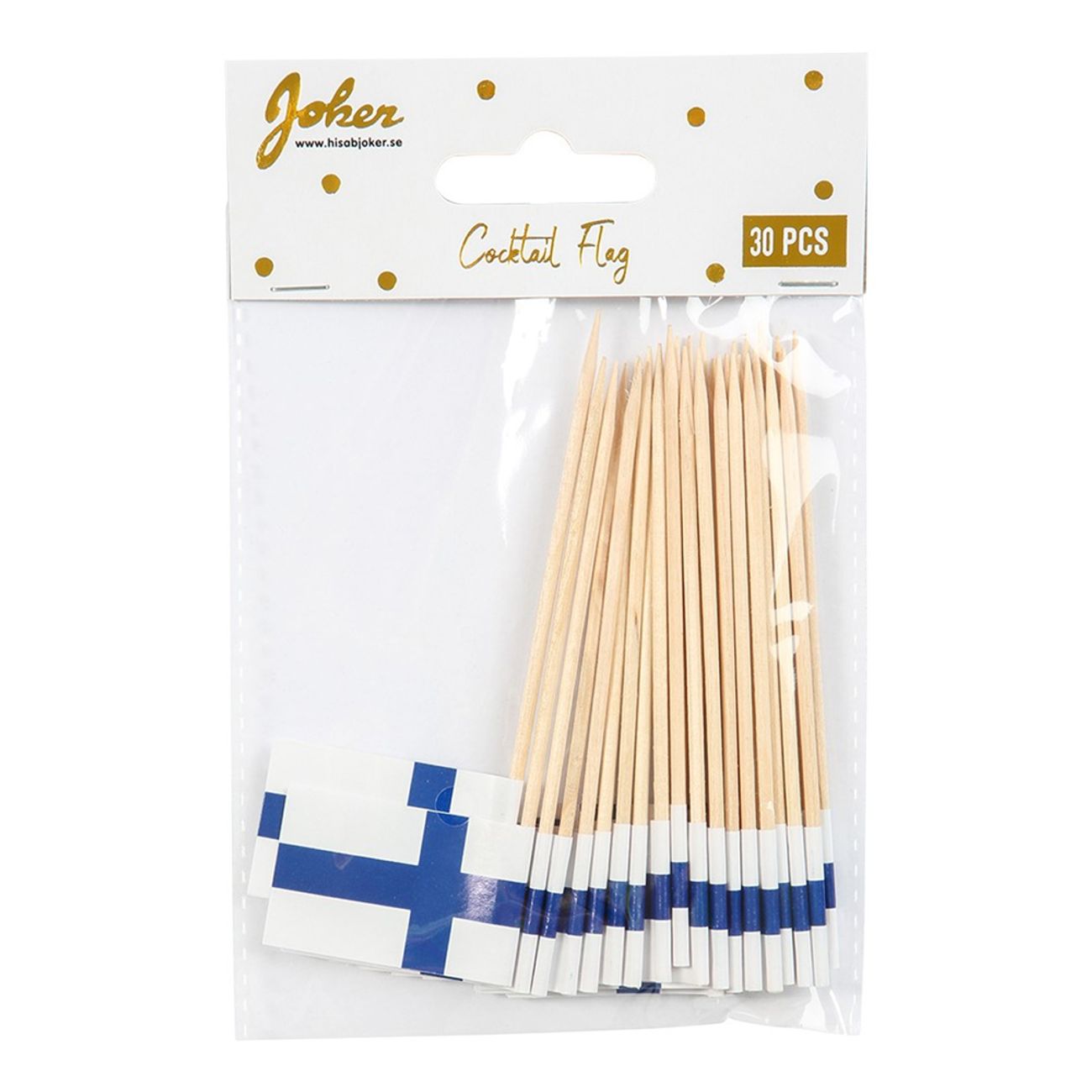 Cocktailflaggor Finska Flaggan