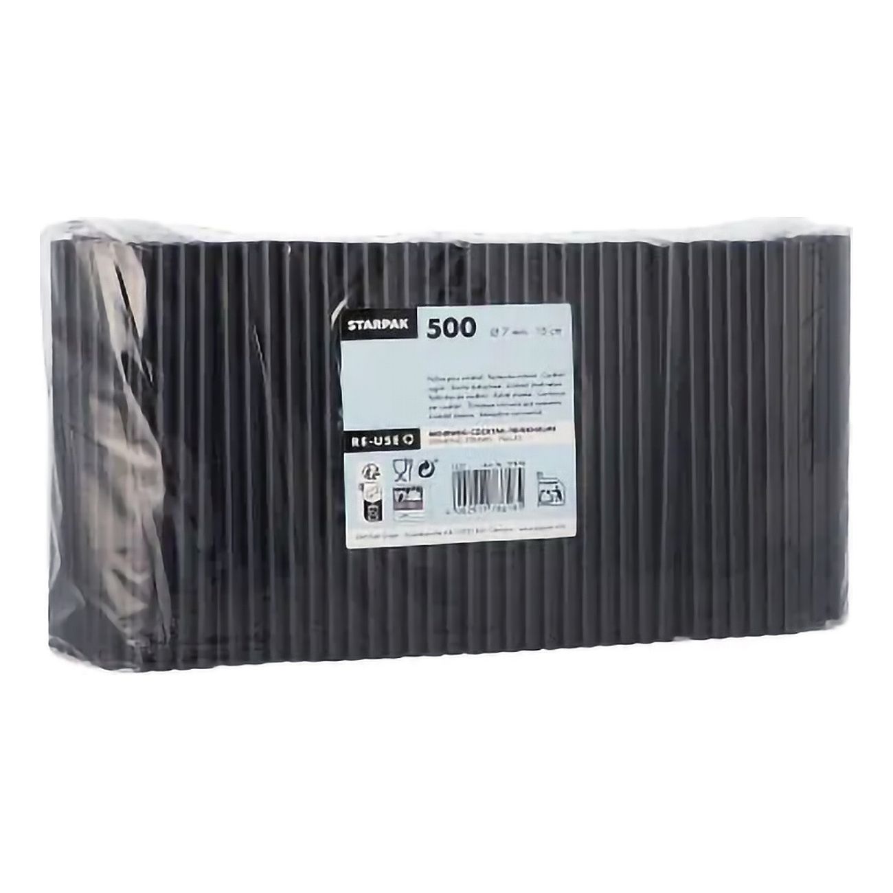 Cocktailsugrör Svart