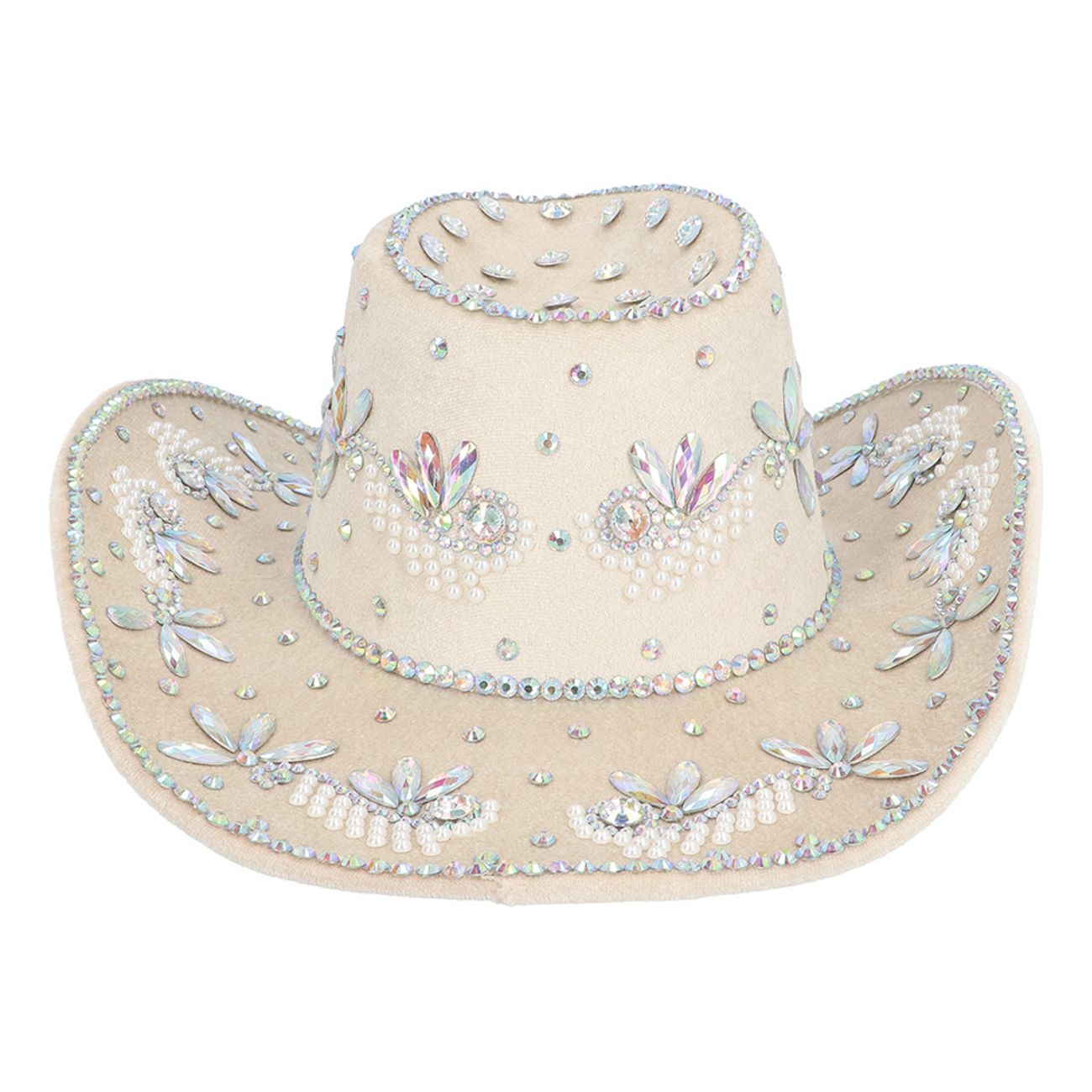 Cowboyhatt Crystal Beige