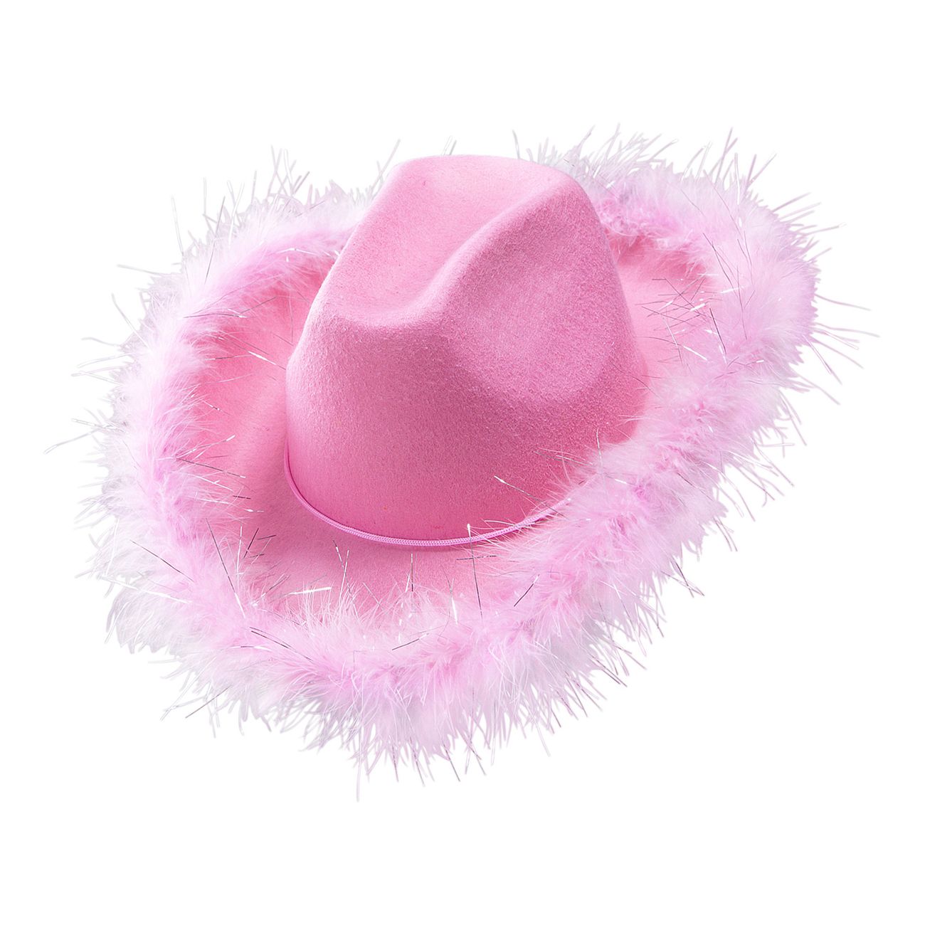 Cowboyhatt Rosa med Pels