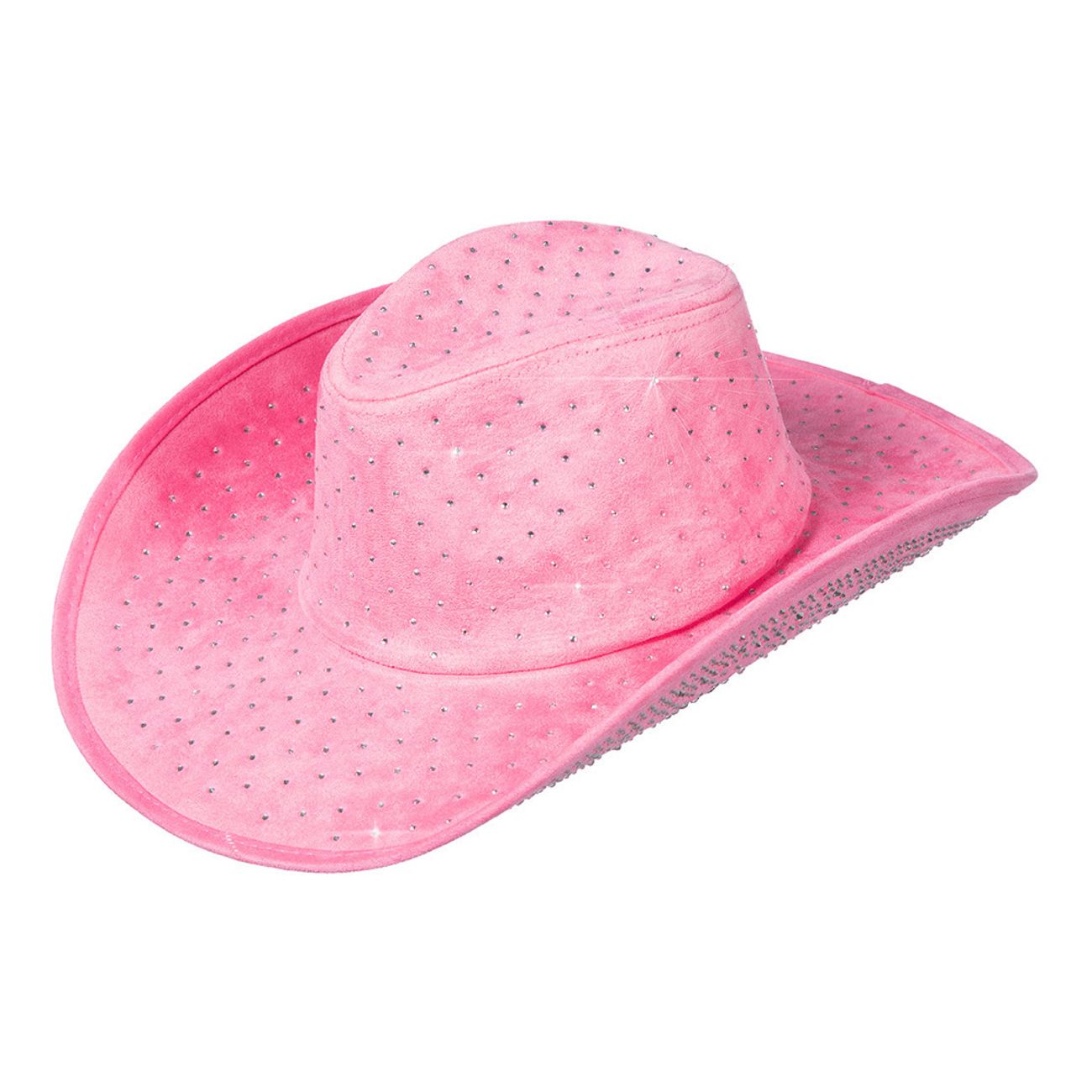 Cowboyhatt Rosa med Stenar