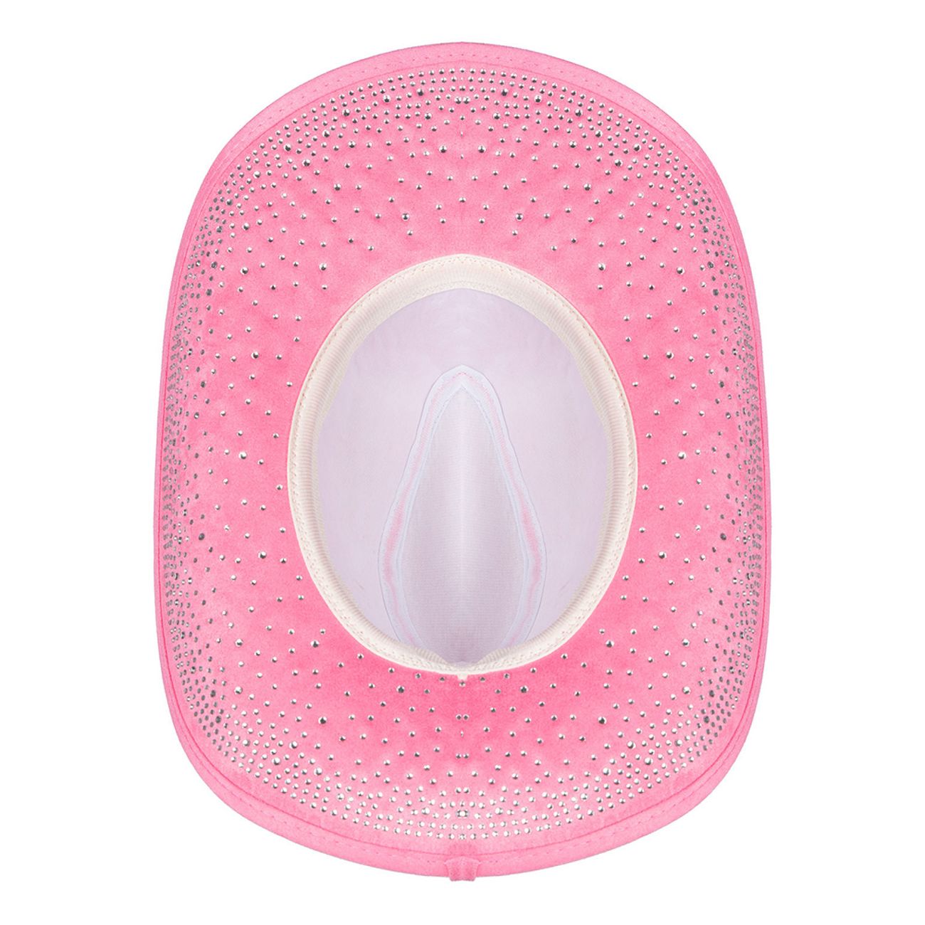 Cowboyhatt Rosa med Stenar