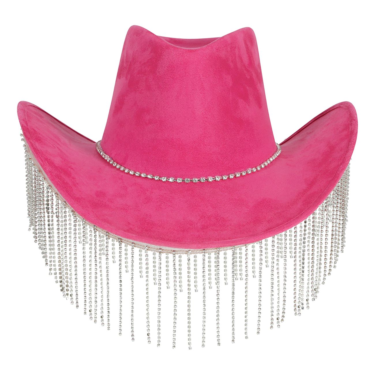 Cowboyhatt Rosa med Strass