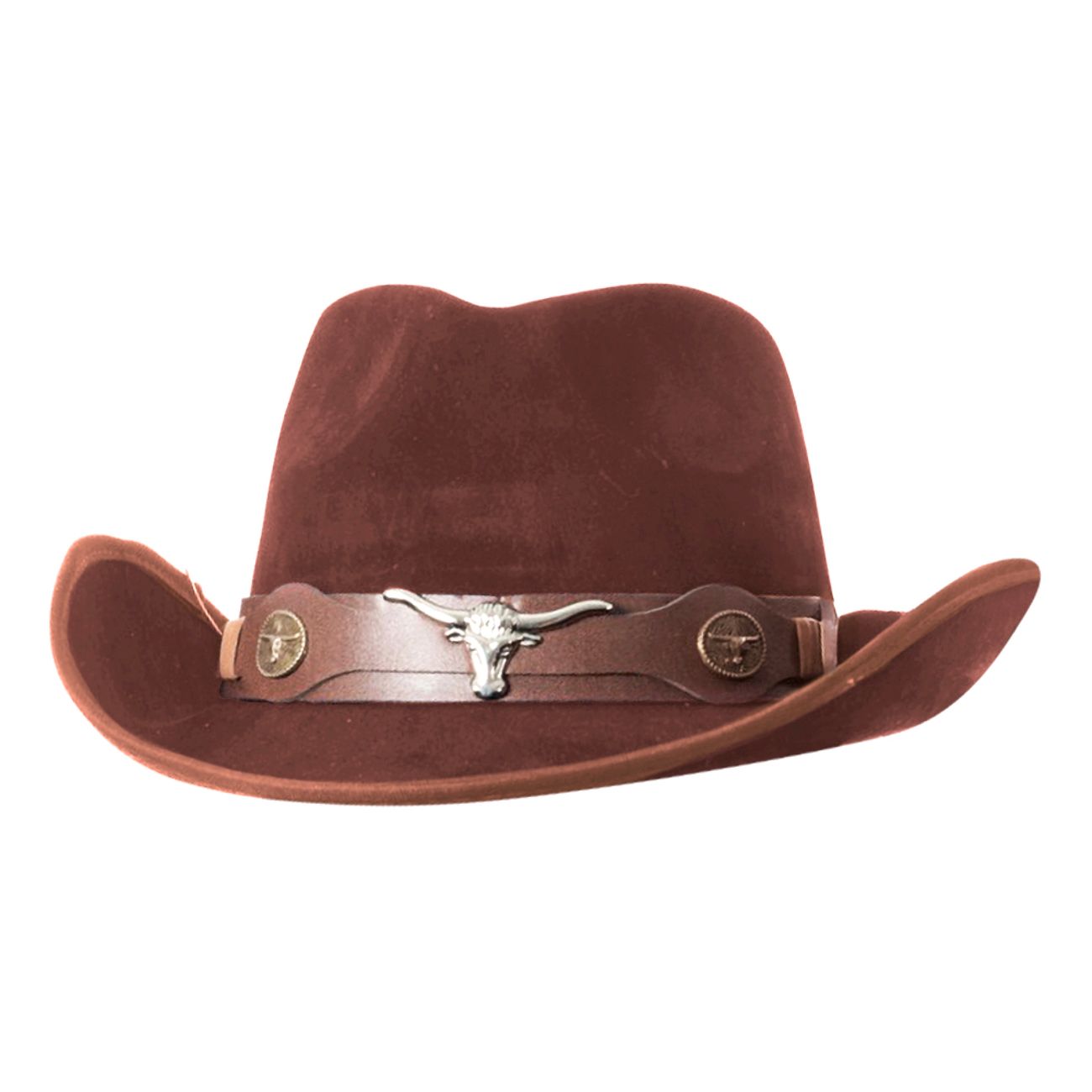 Cowboyhatt Suede Brun