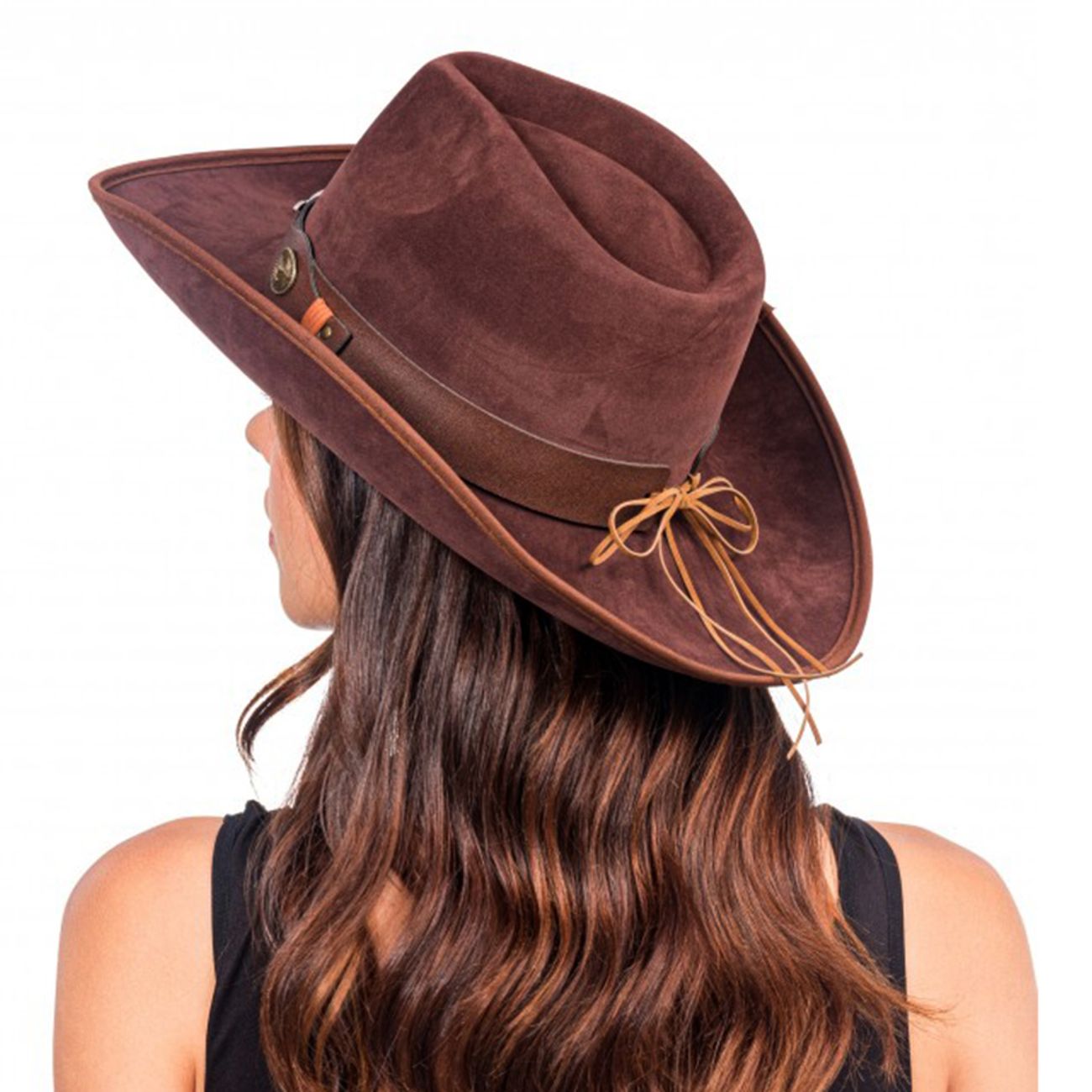 Cowboyhatt Suede Brun