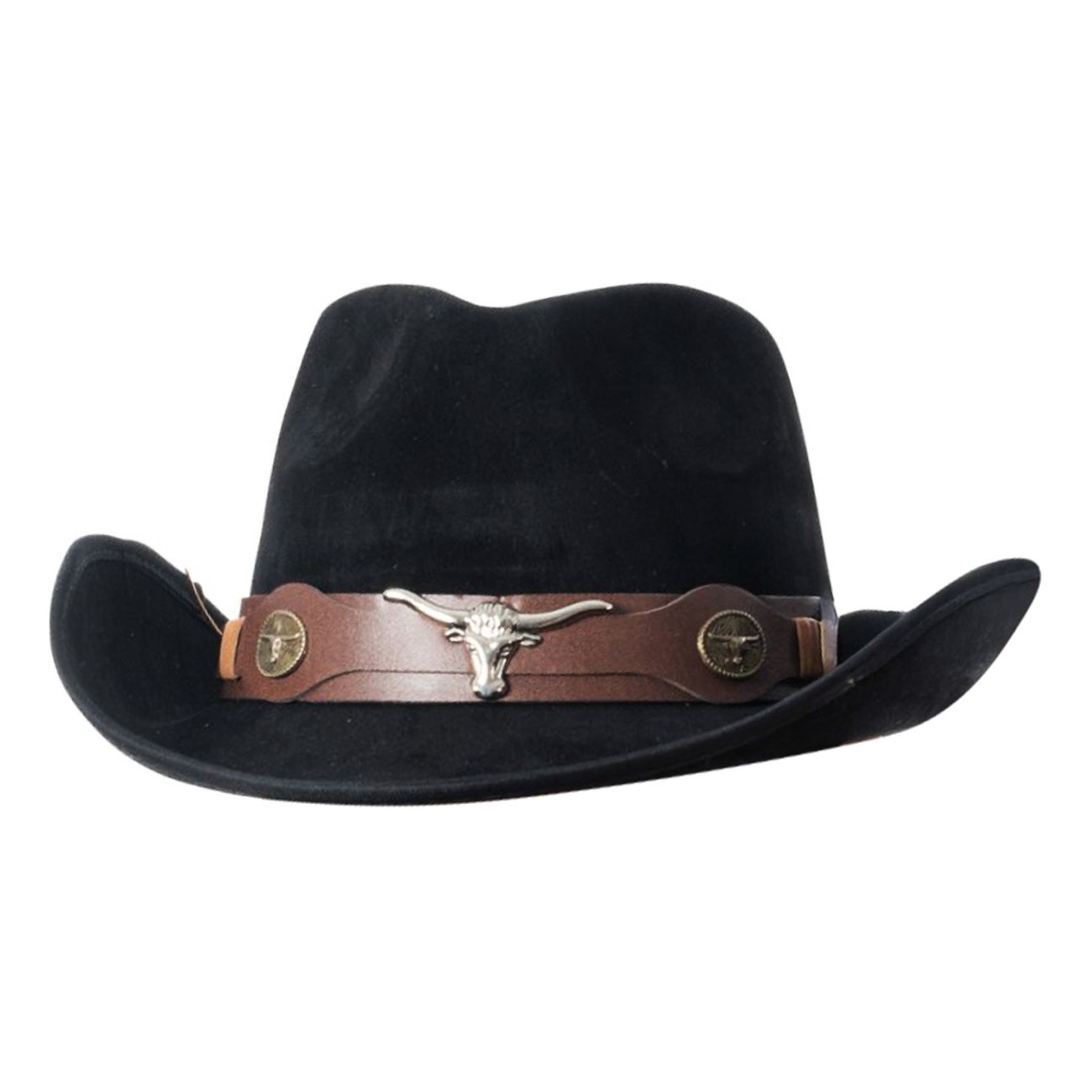 Cowboyhatt Suede Svart