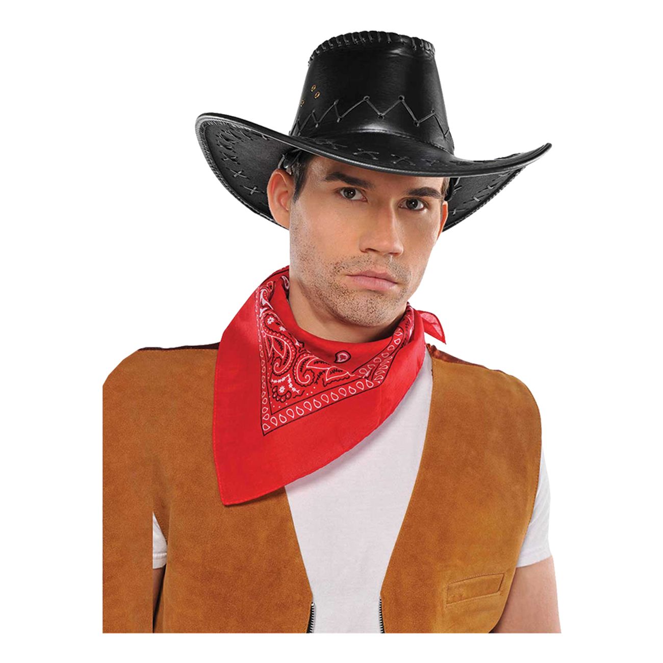 cowboyhatt-svart-laderimitation-1