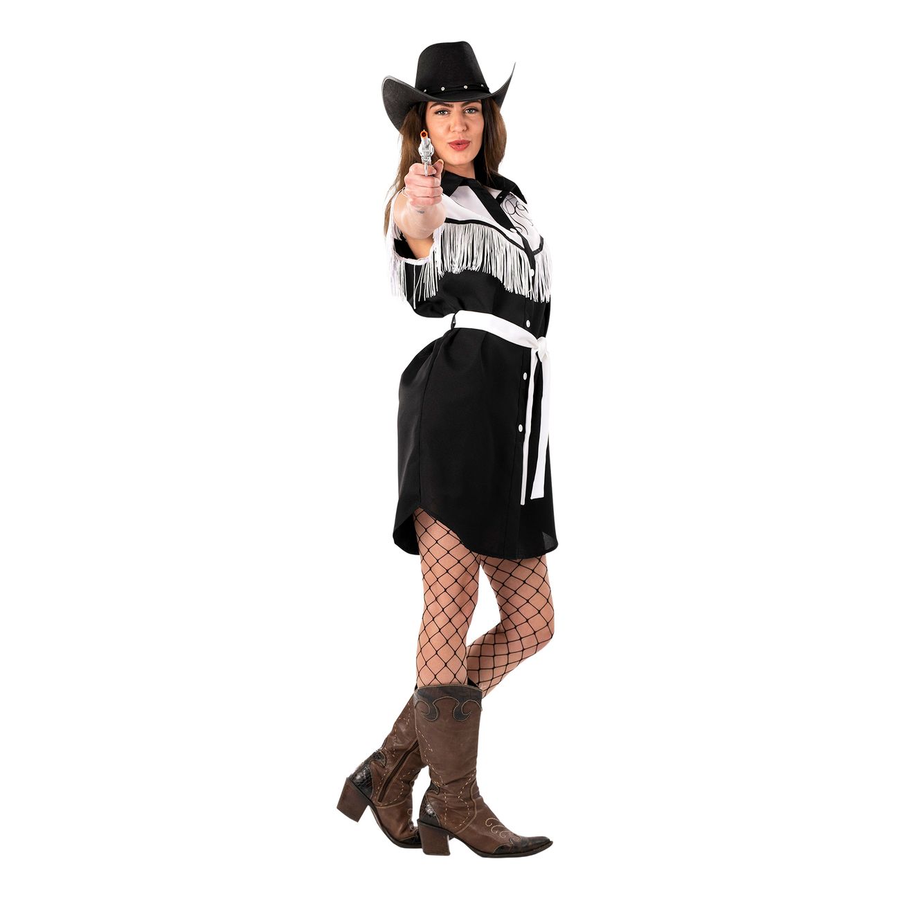 Cowgirl Claudette Klänning Maskeraddräkt