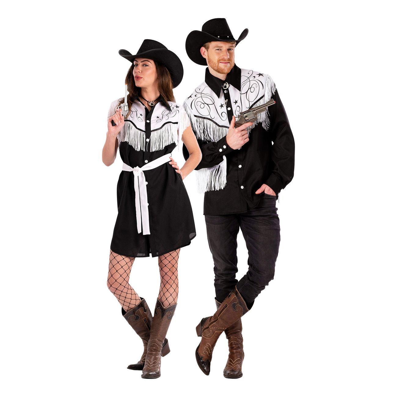 Cowgirl Claudette Klänning Maskeraddräkt