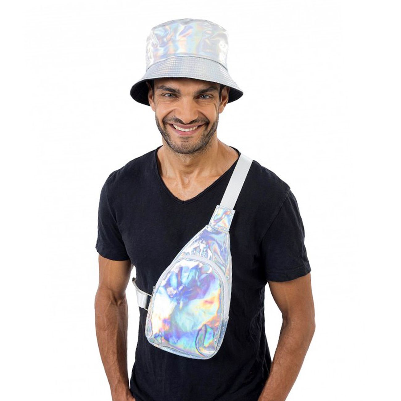 Crossbody Väska Iridescent Silver