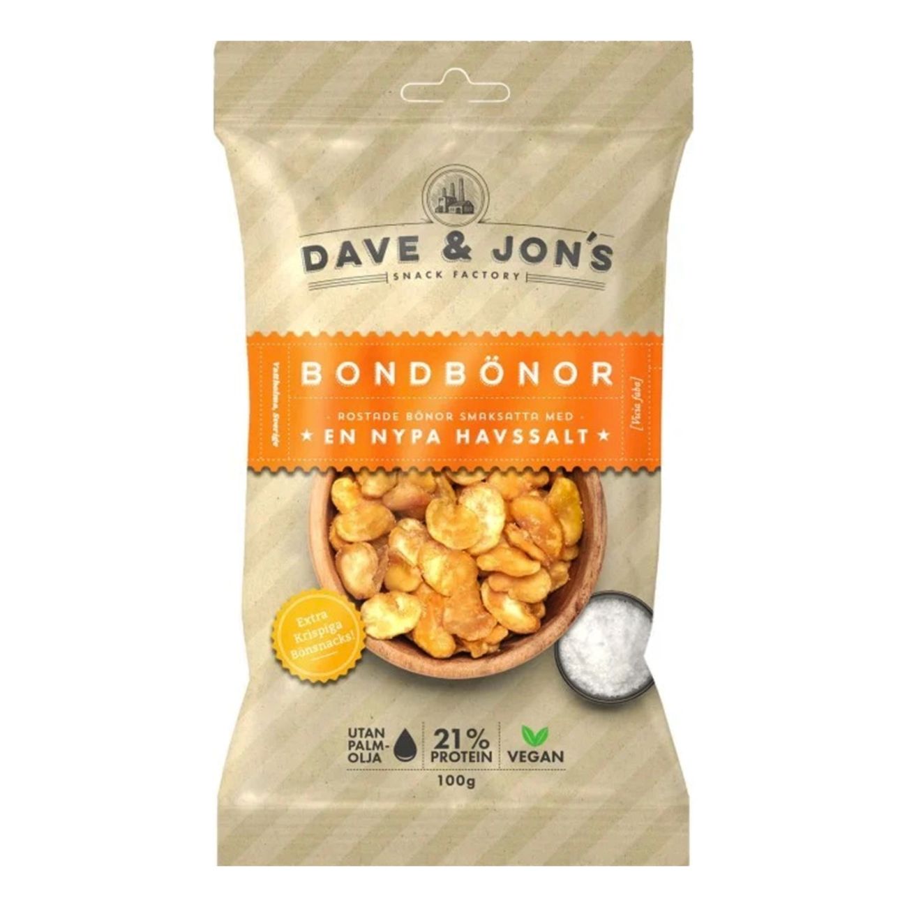Dave & Jons Rostade Bondbönor Havssalt
