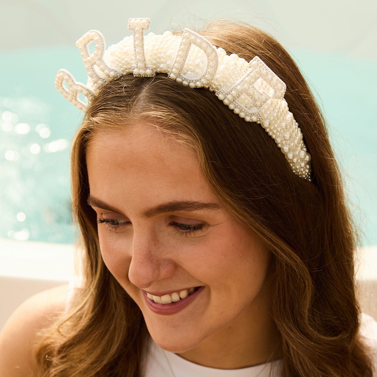 Diadem Bride med Pärlor
