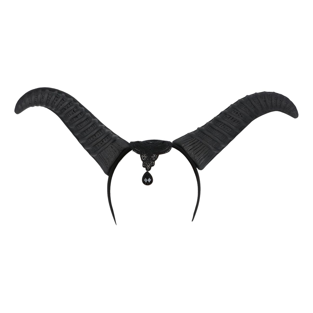 Diadem Den Onda Fen Svarta Horn
