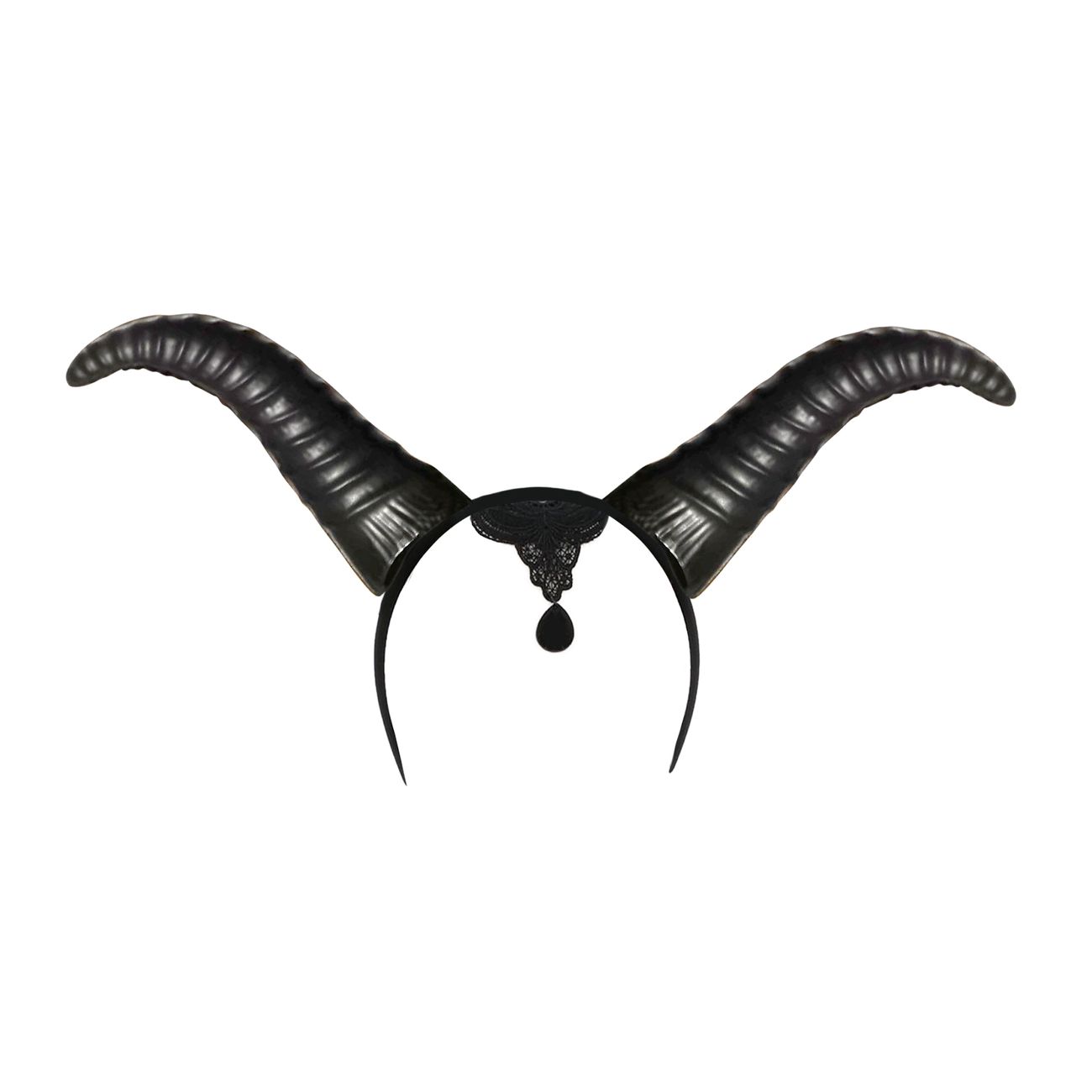 Diadem Den Onda Fen Svarta Horn