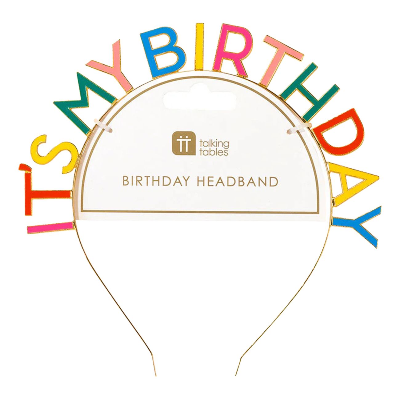 Diadem It's My Birthday Regnbåge
