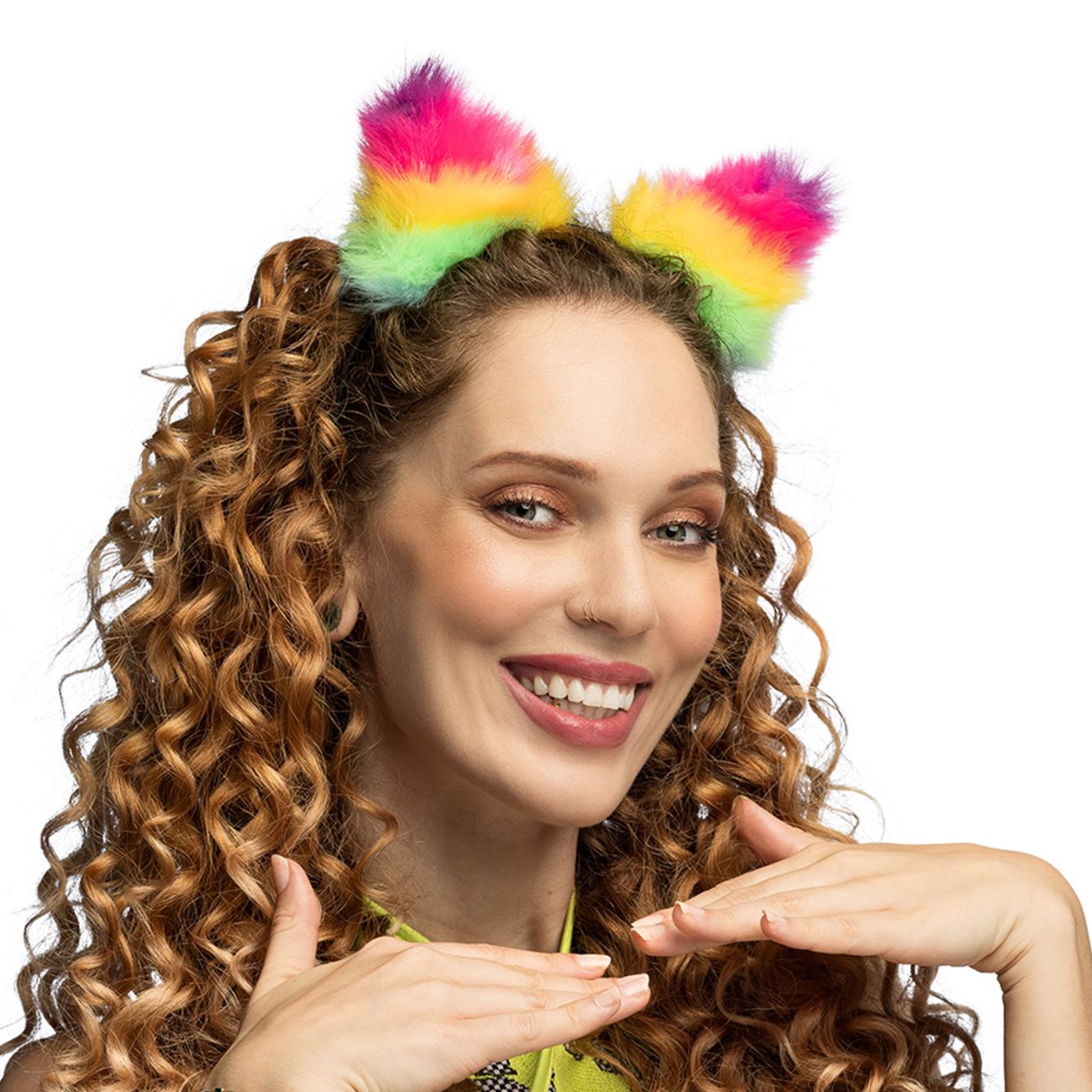 Diadem Kattöron Flerfärgade