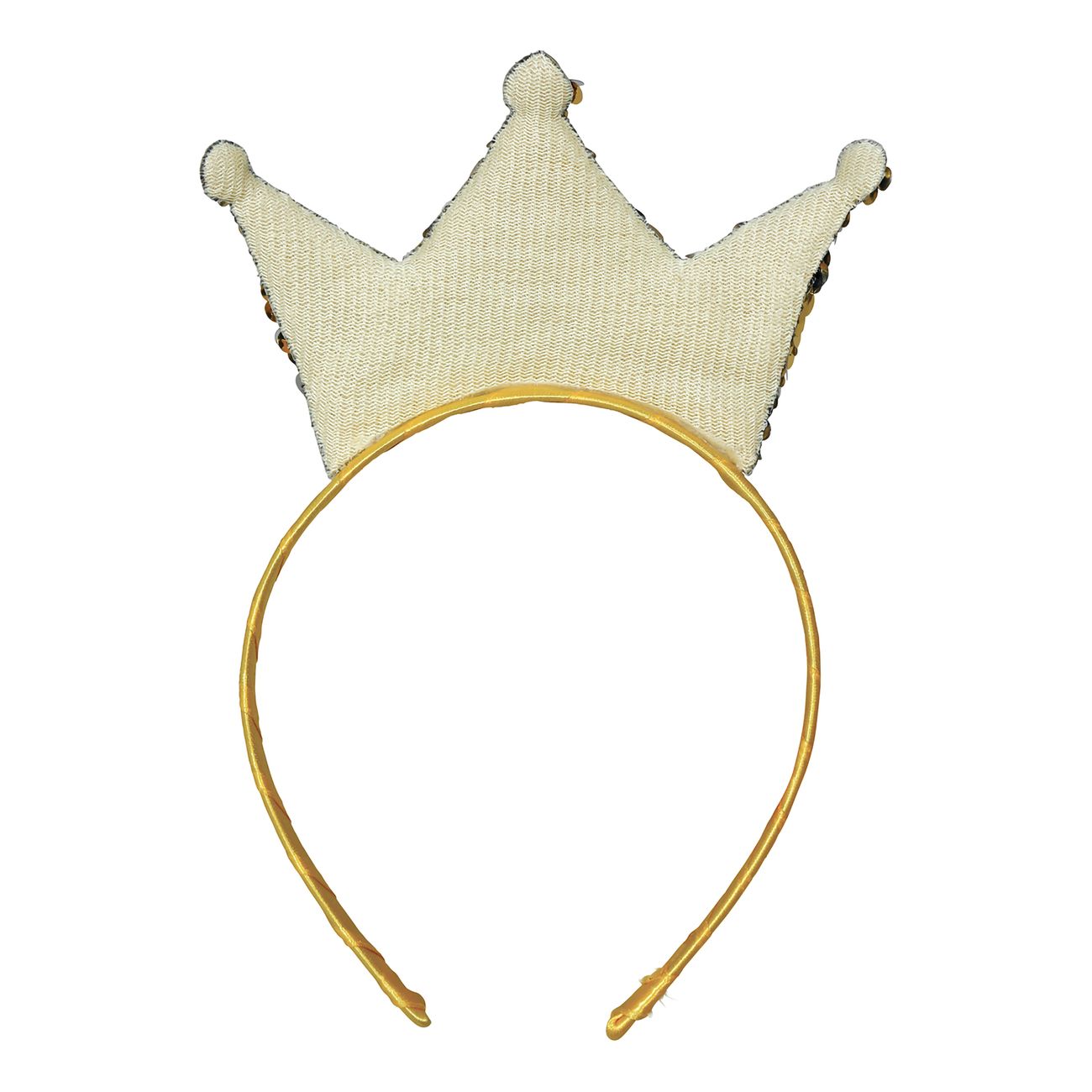 Diadem Krona med Paljetter Guld