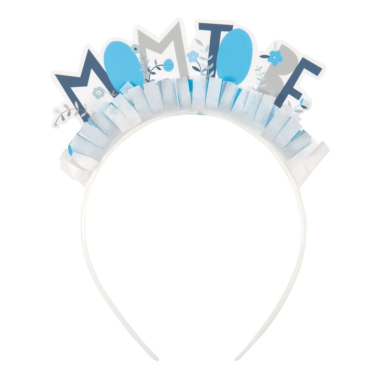 Diadem Mom To Be Blå