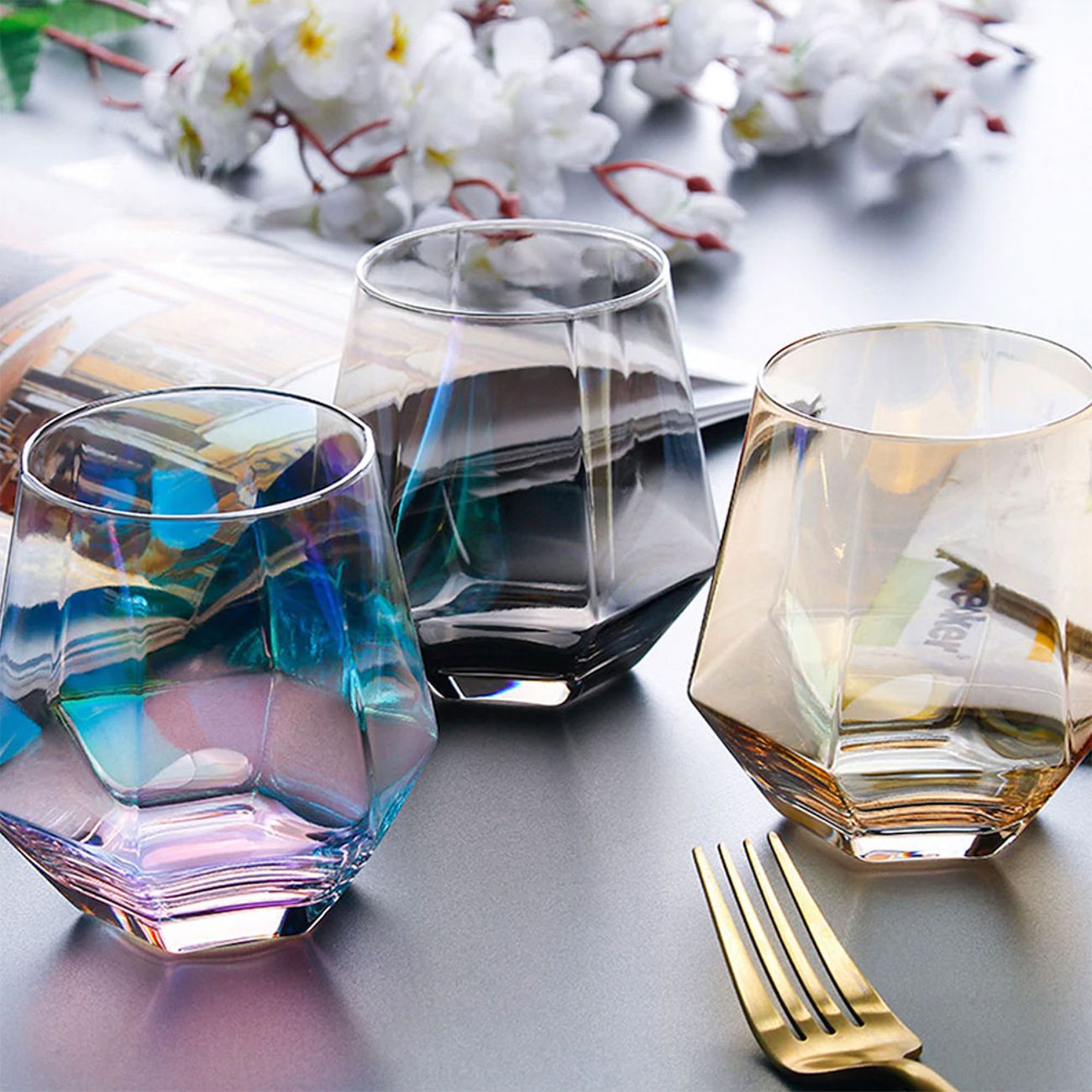 Diamantglas Brun