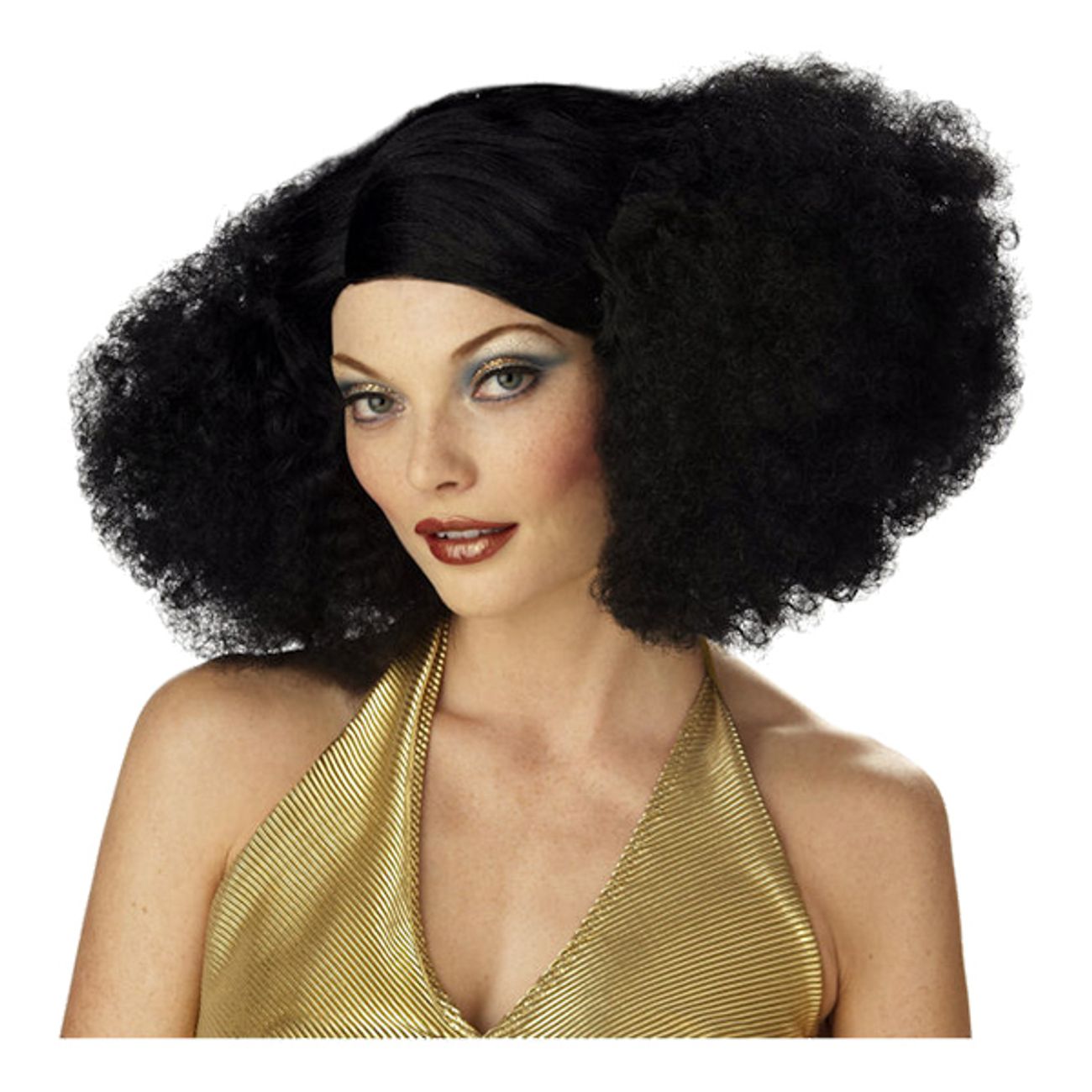 Disco Sensation Svart Peruk