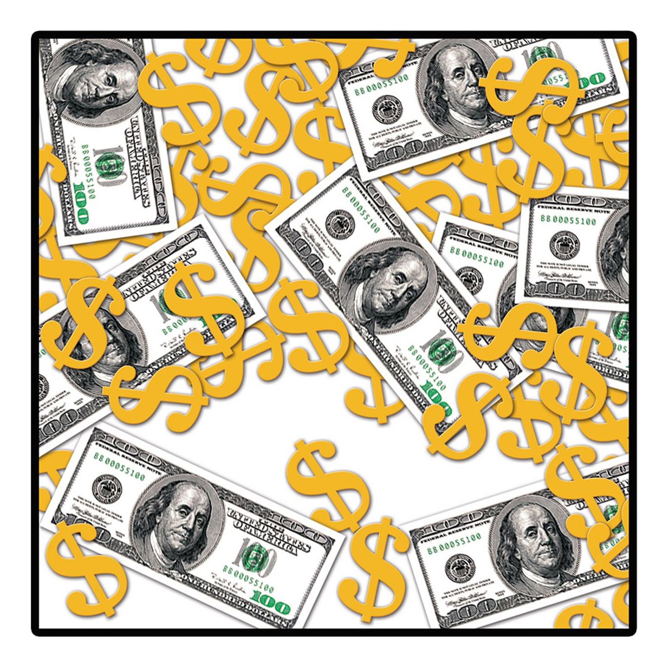 Dörrdekoration 100-dollarsedel
