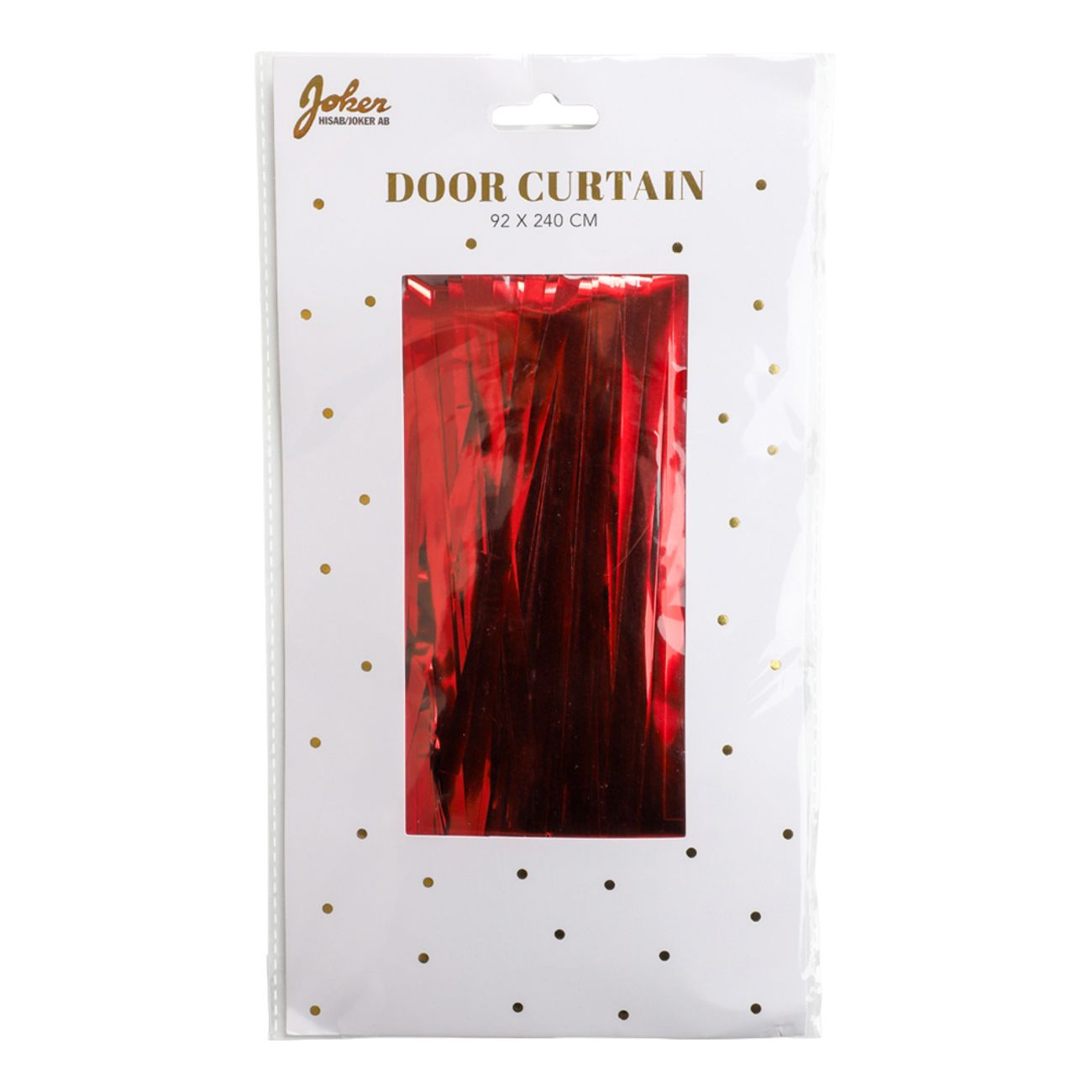 Dörrdraperi Röd
