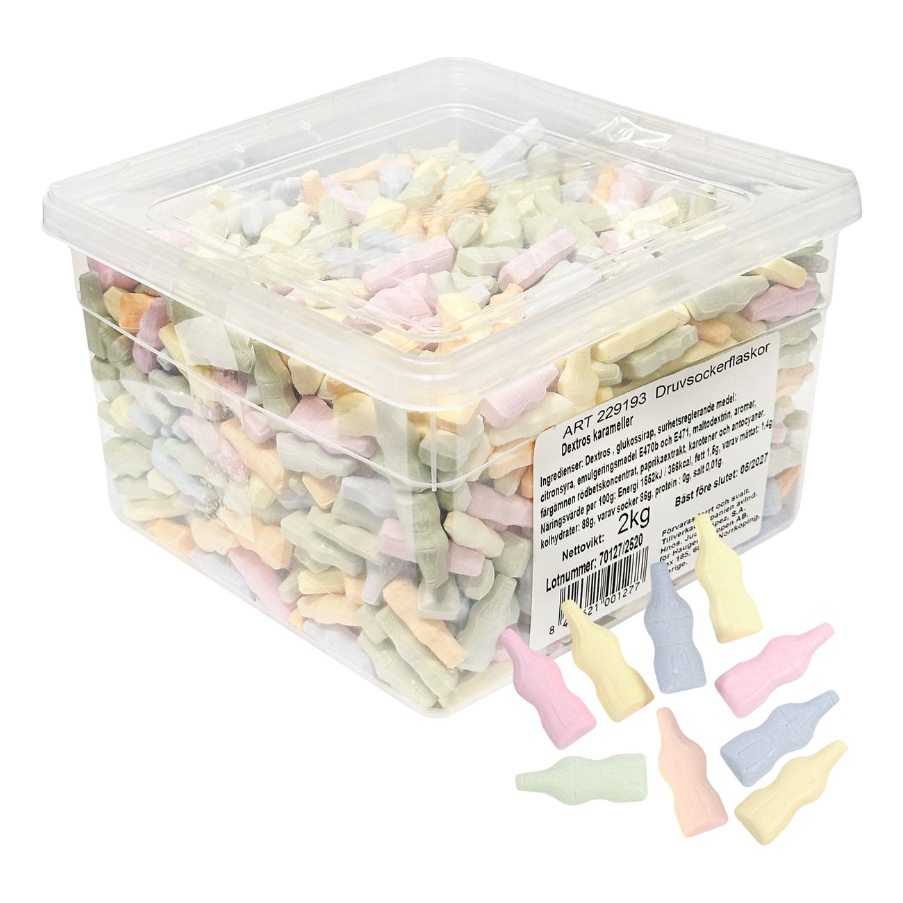 Druvsocker Flaskor Storpack