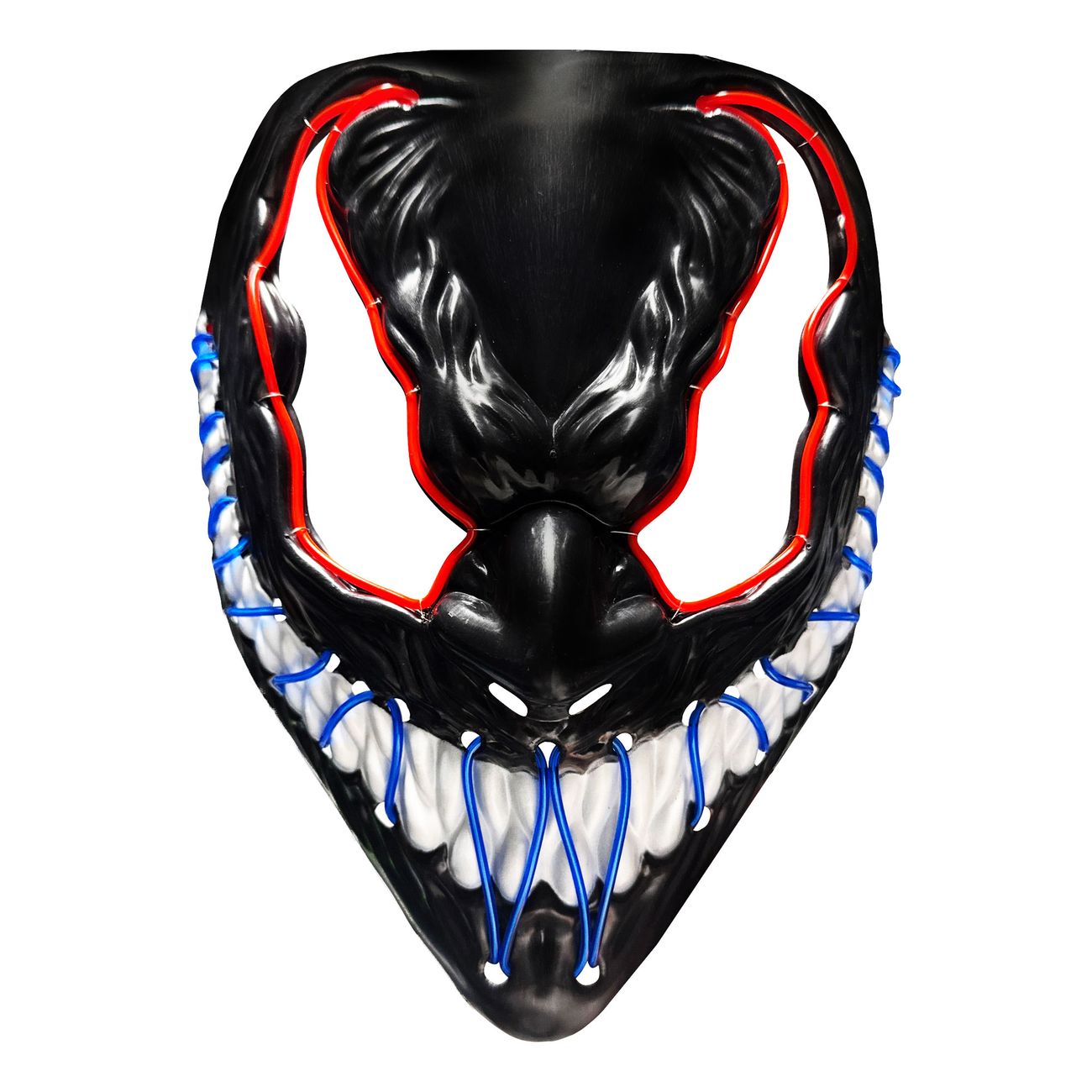 El Wire Mask Demon Röd/Blå