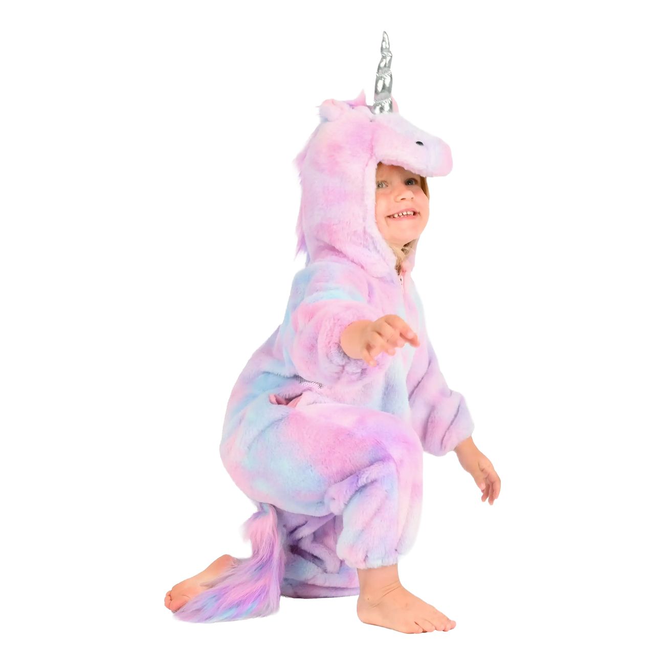 Enhörning Pastell Jumpsuit Barn Maskeraddräkt