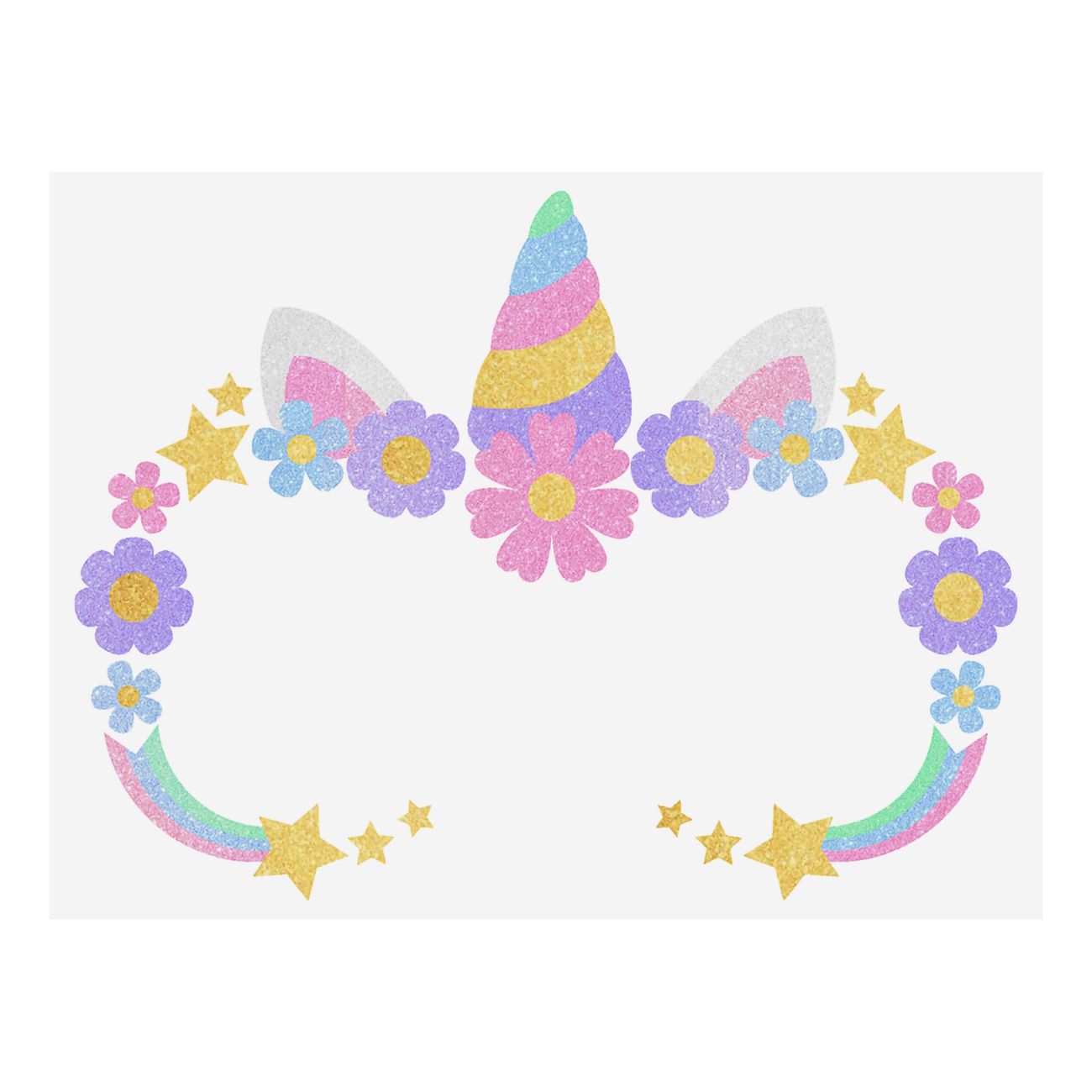 Enhörning Självhäftande Smink för Barn