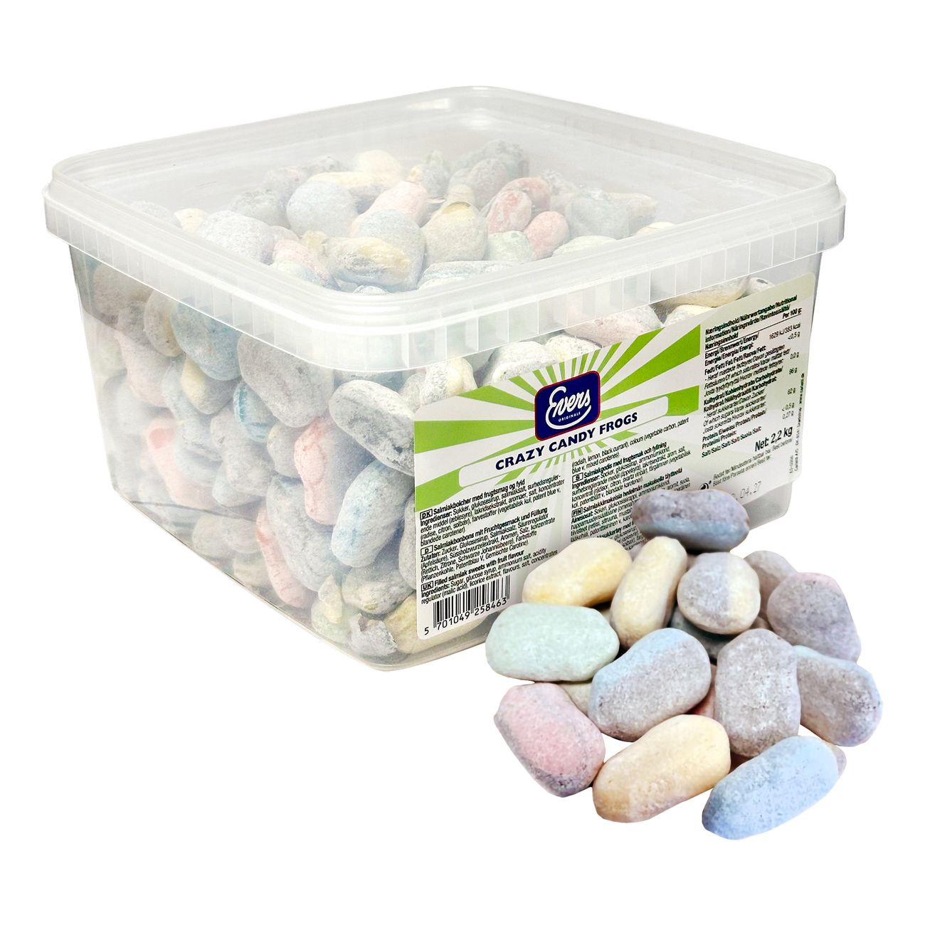 Evers Crazy Candy Frogs Dragé Storpack