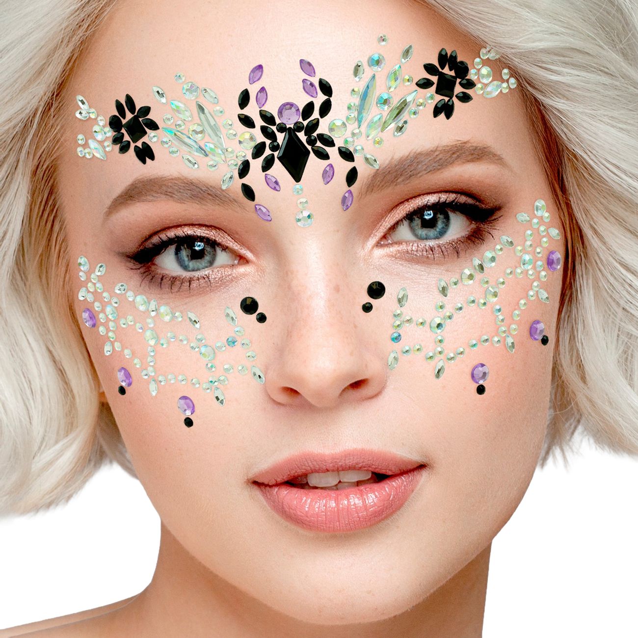 Face Jewels Black Widow