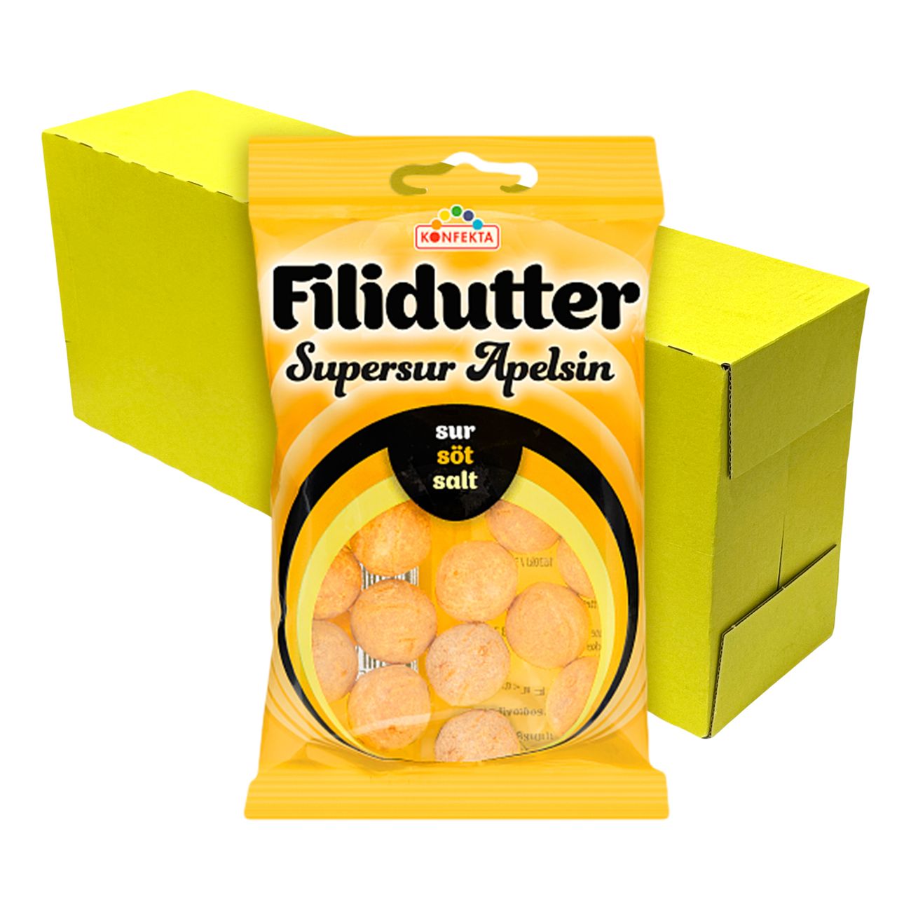 Filidutter Supersur Apelsin Storpack