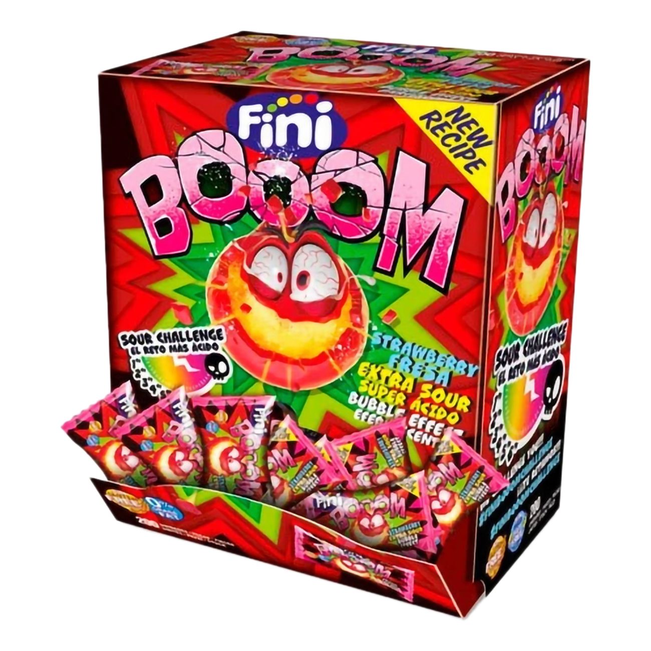 Fini Boom Strawberry Extra Sour Storpack
