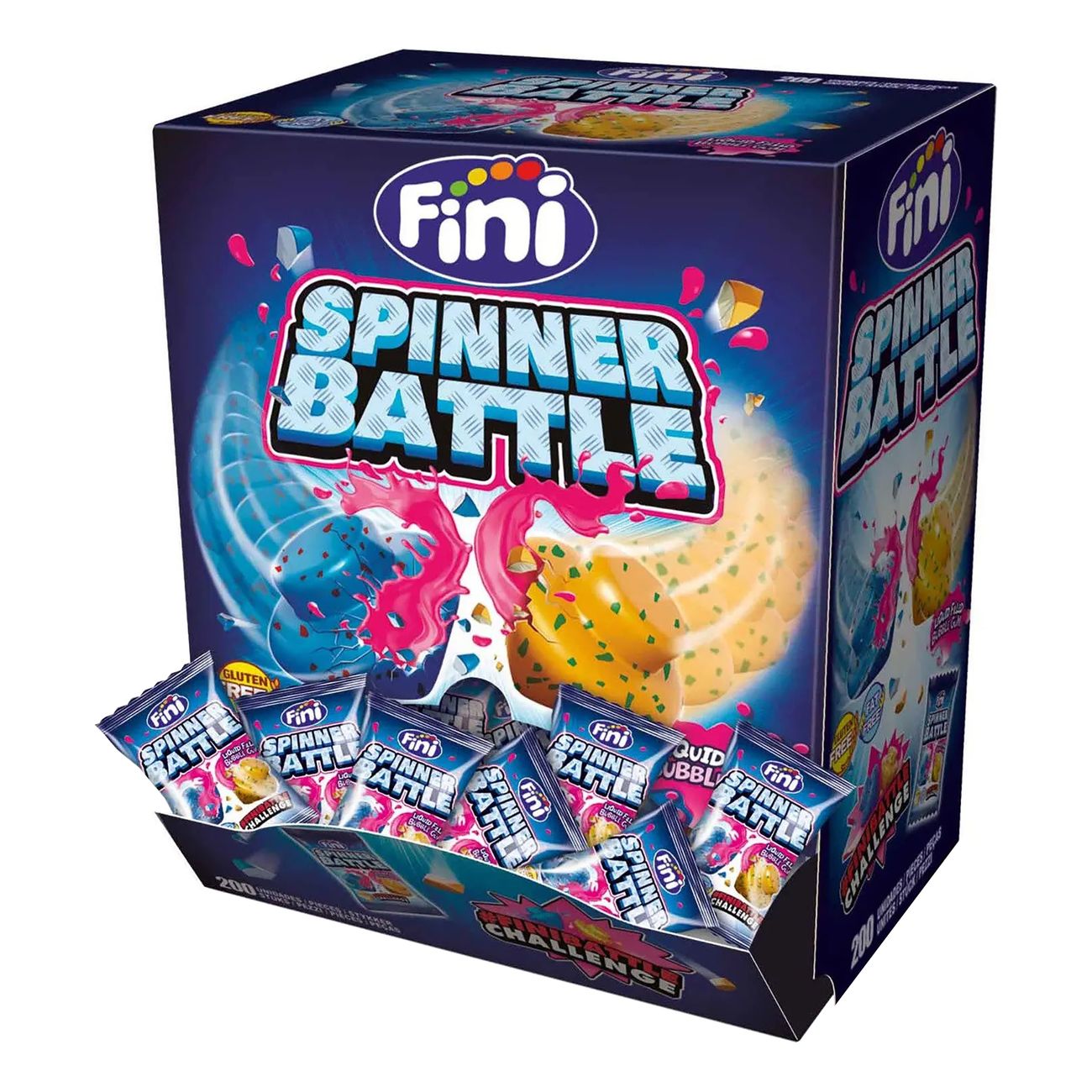 Fini Spinner Battle Bubble Gum Storpack