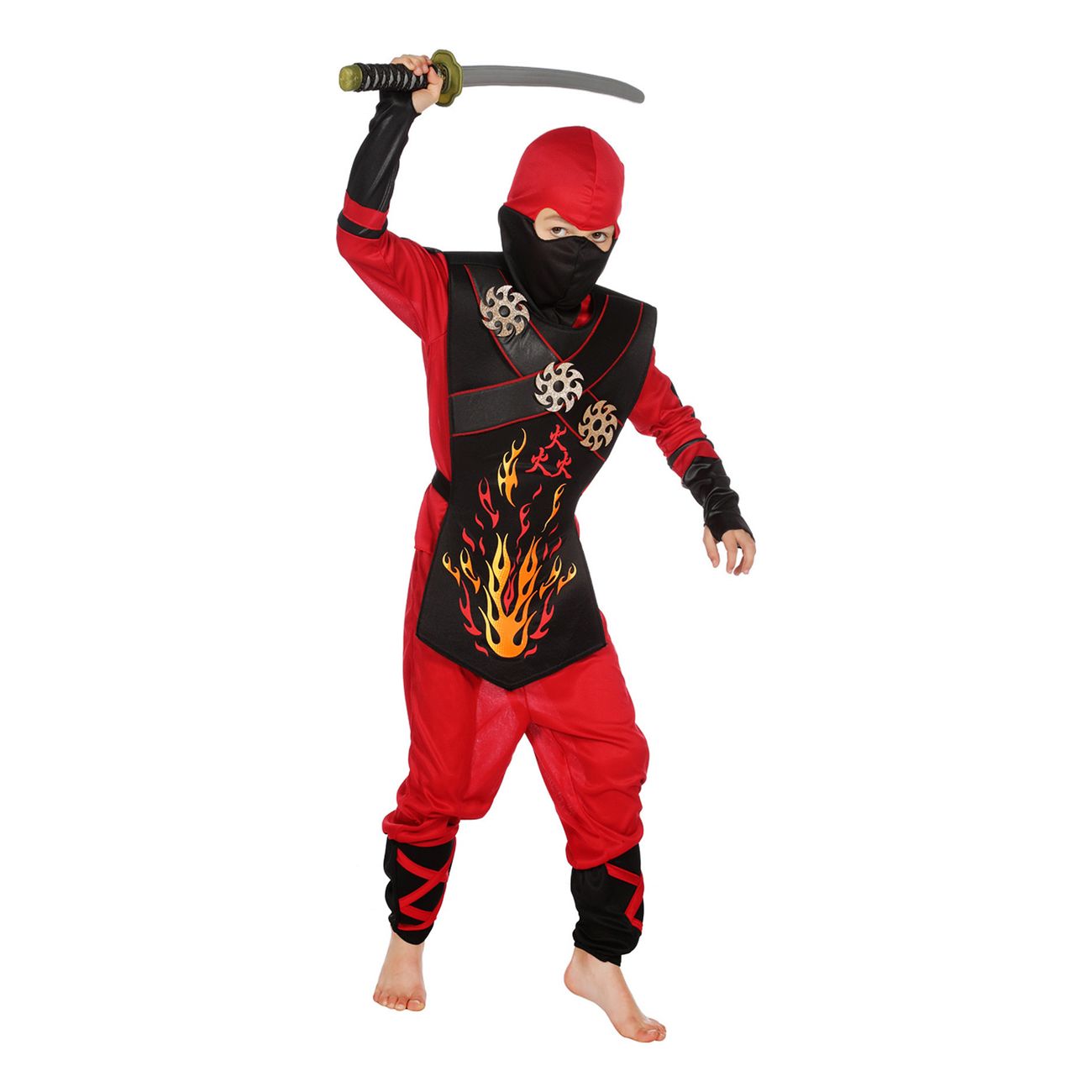 fire-ninja-barn-maskeraddrakt-106874-1