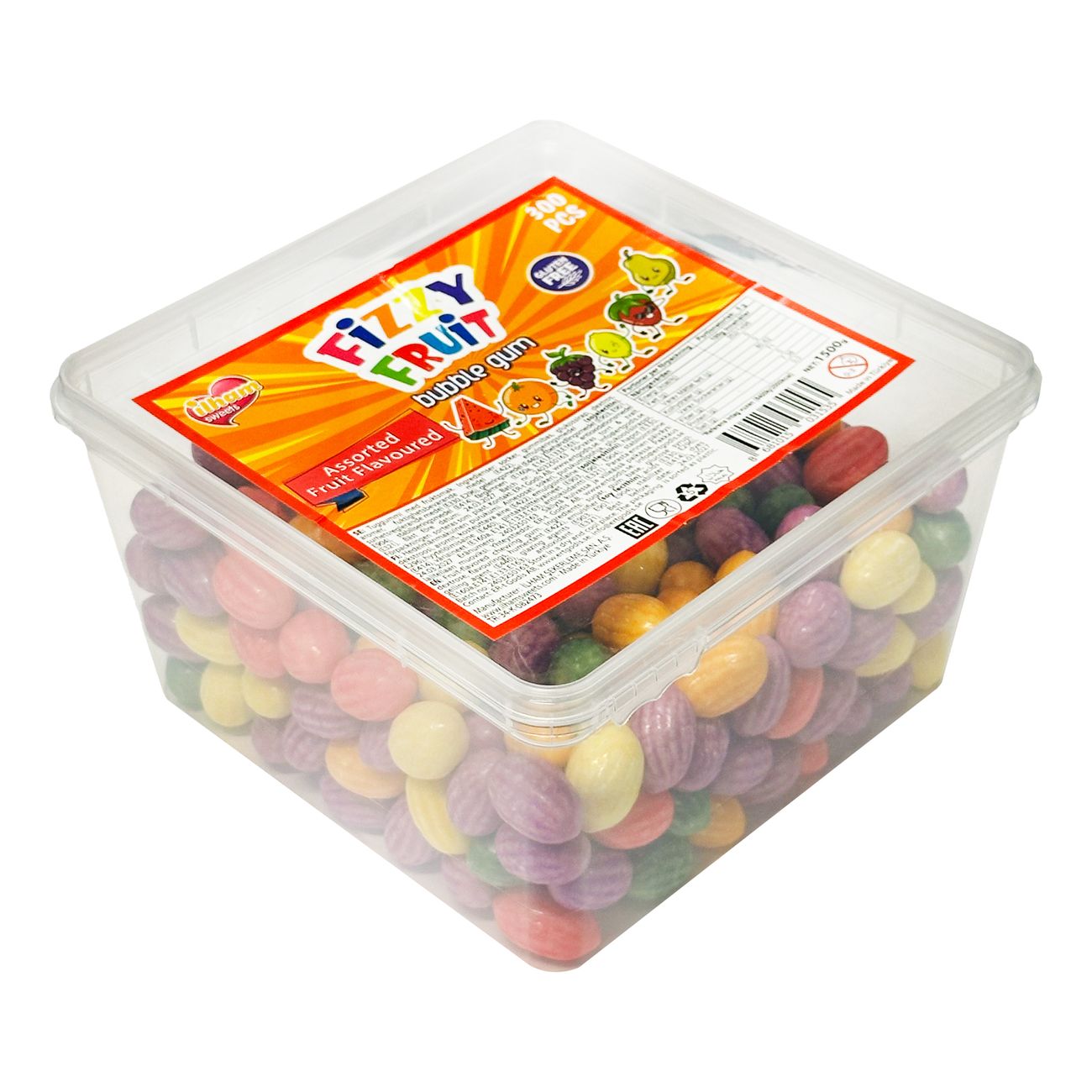 Fizzy Fruit Bubblegum Storpack