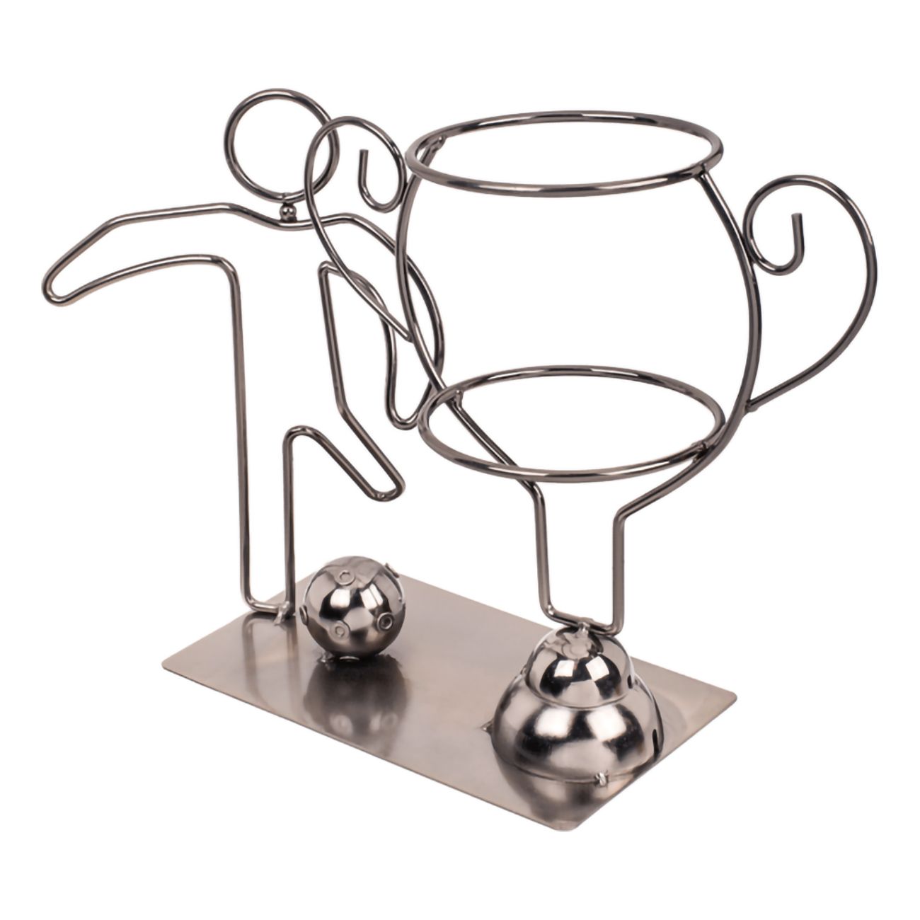 Flaskhållare i Metall Fotboll