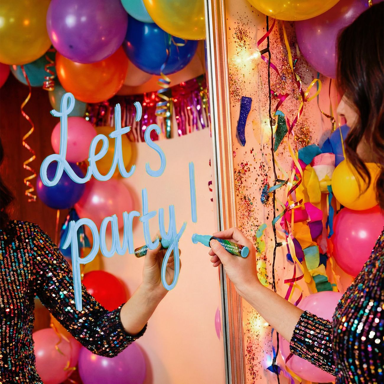 Flytande Kritpenna Blå