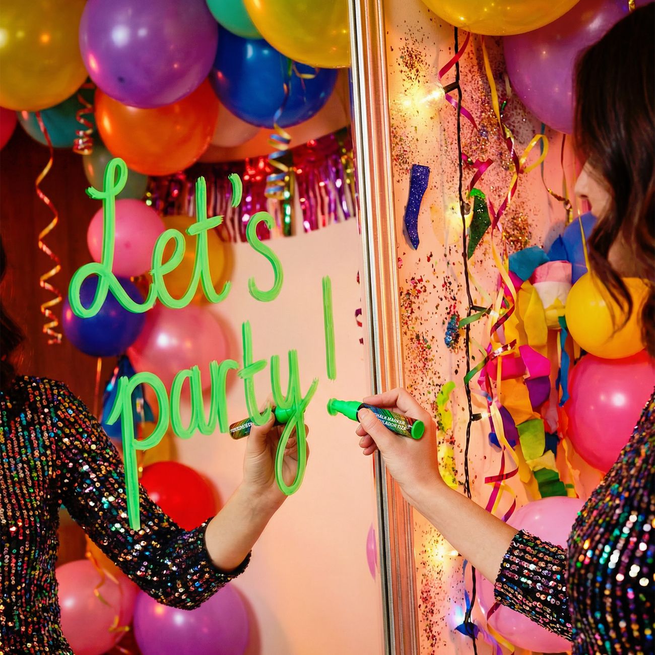 Flytande Kritpenna Grön