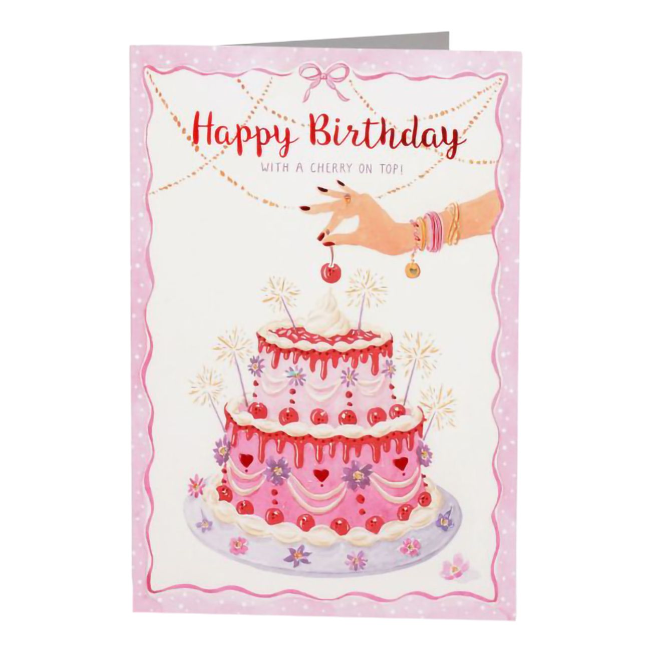 Födelsedagskort Cherry Cake