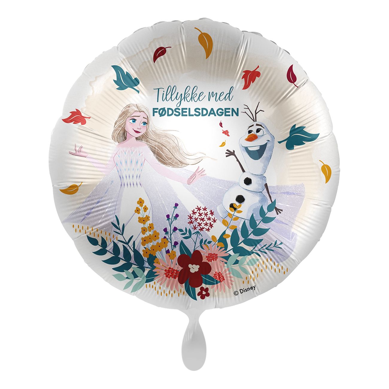 Folieballon Disney Happy Birthday Frozen Olaf & Elsa
