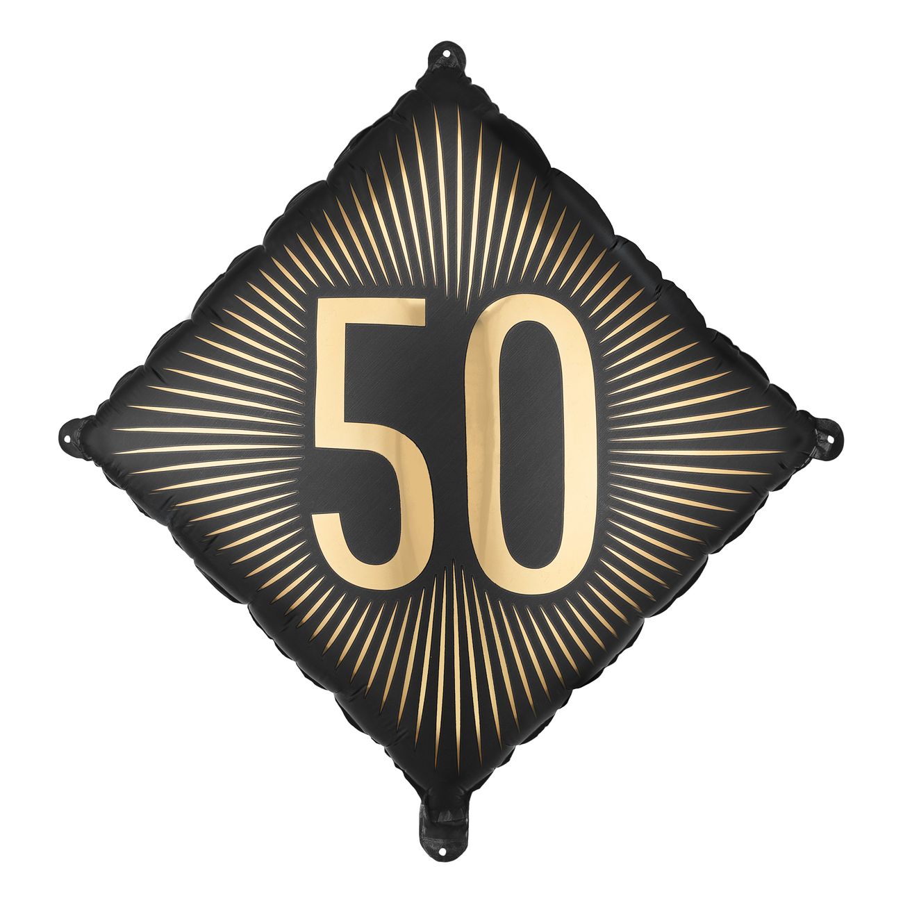 Folieballong 50 Svart/Gull
