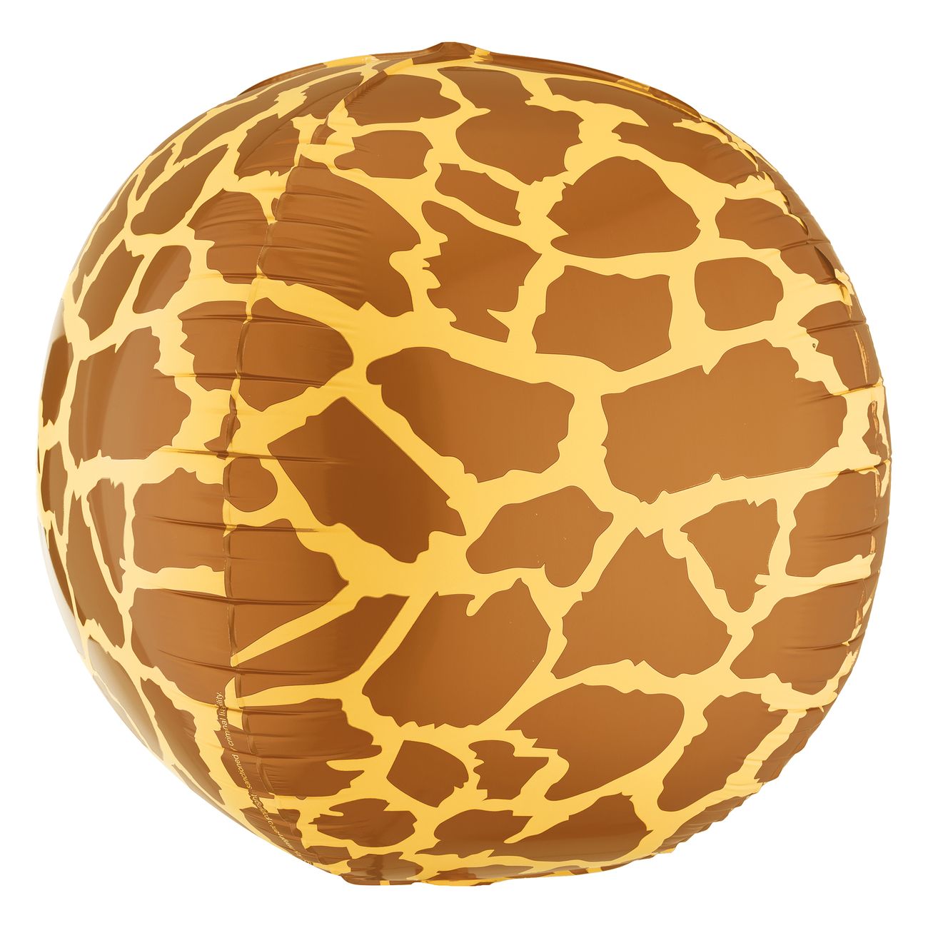 Folieballong Boll Giraffmönster Stor