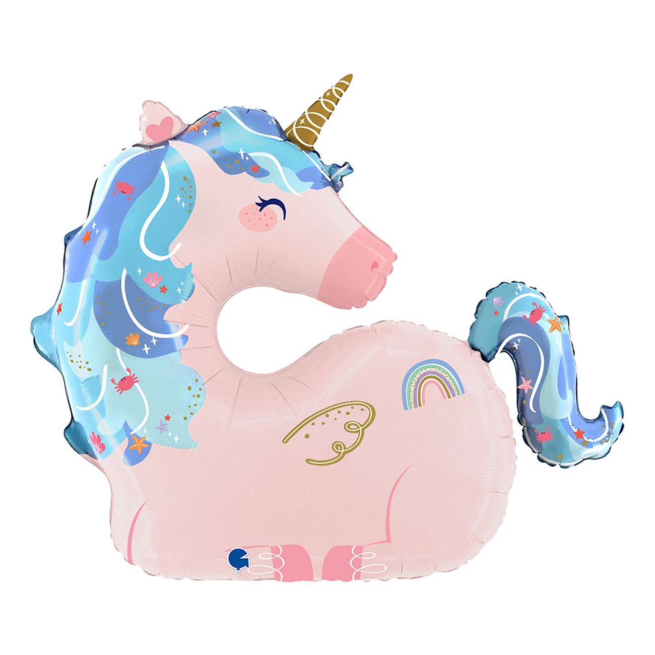 Folieballong Enhörning