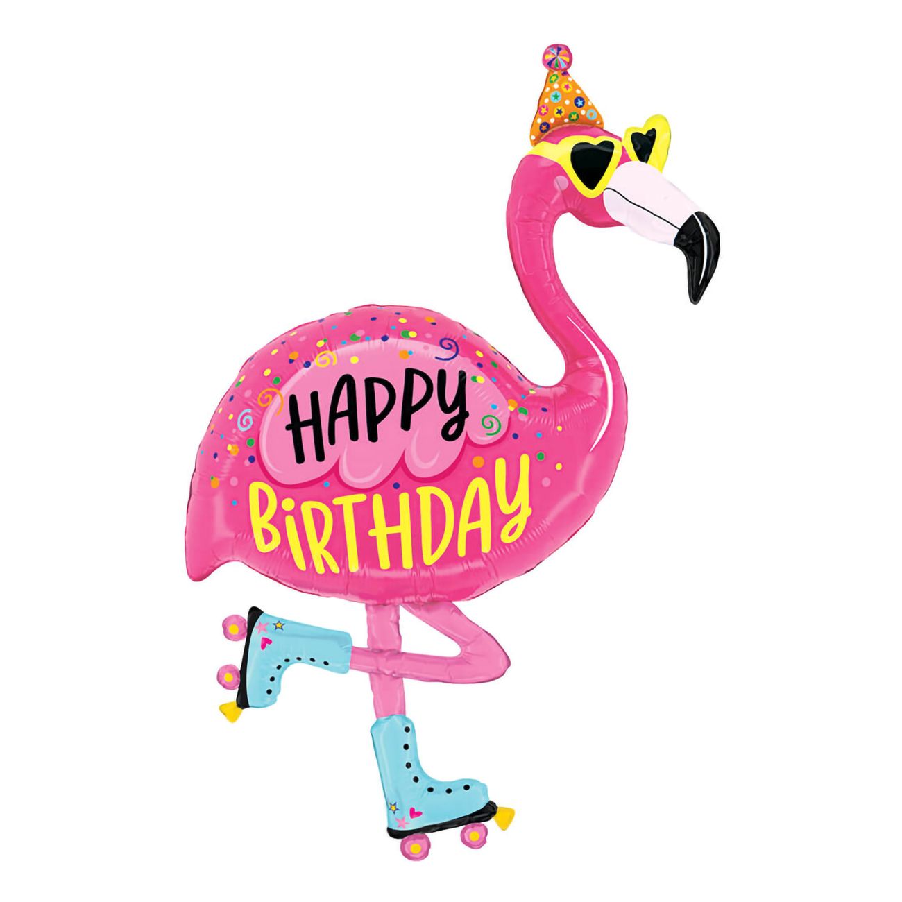 Folieballong Flamingo Birthday