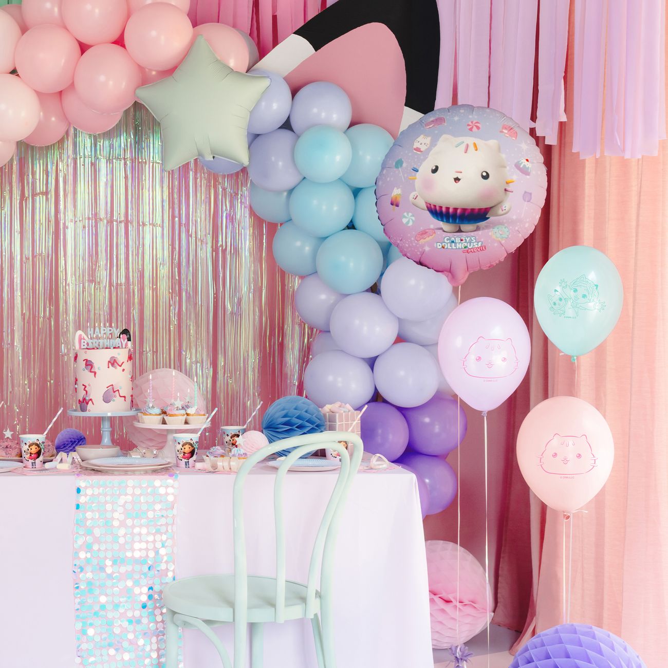 Folieballong Gabbys Dockskåp Cakey