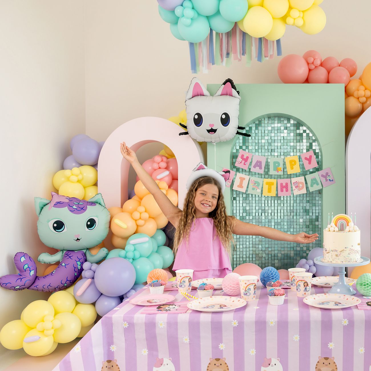 Folieballong Gabbys Dockskåp MerCat