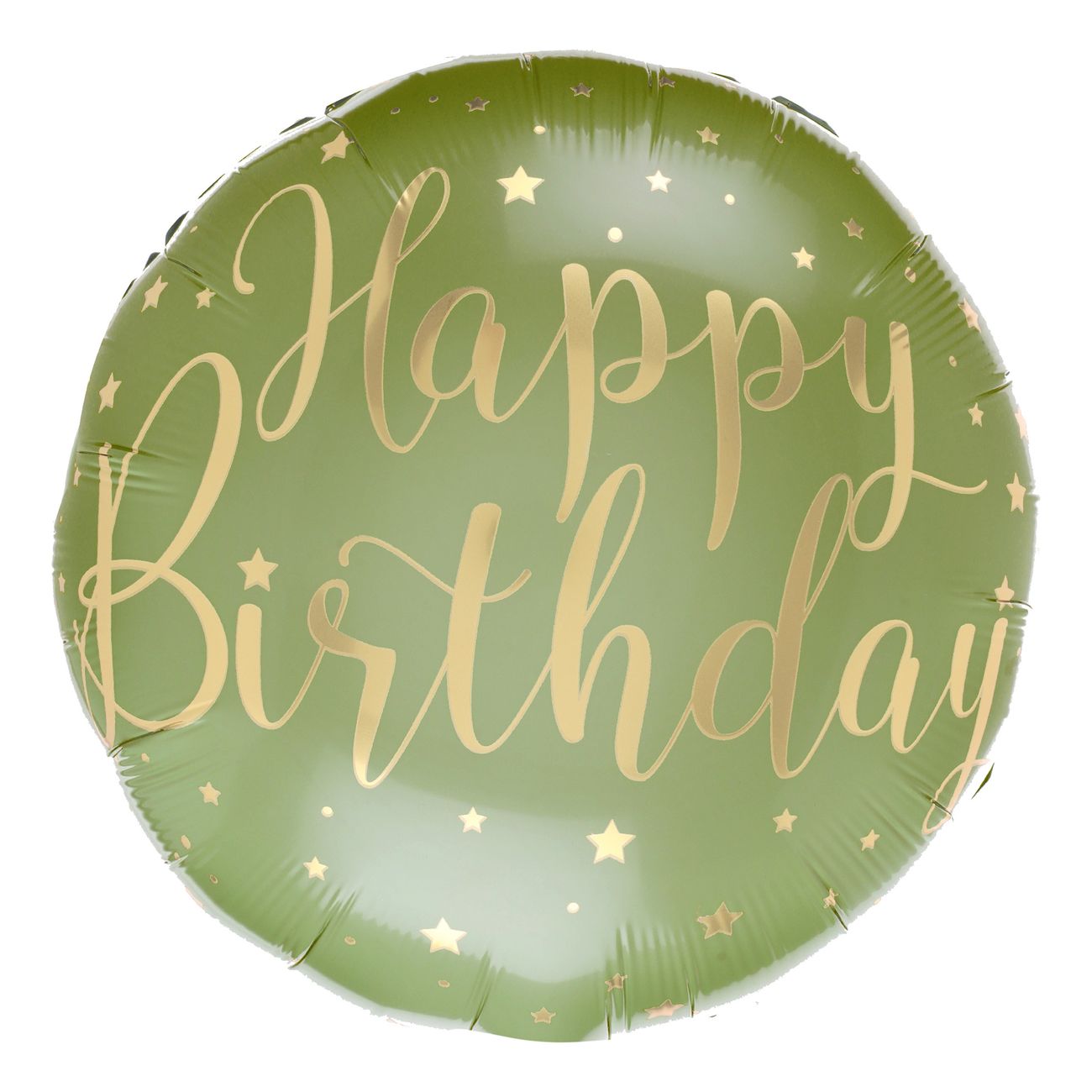 Folieballong Happy Birthday Grön/Guld